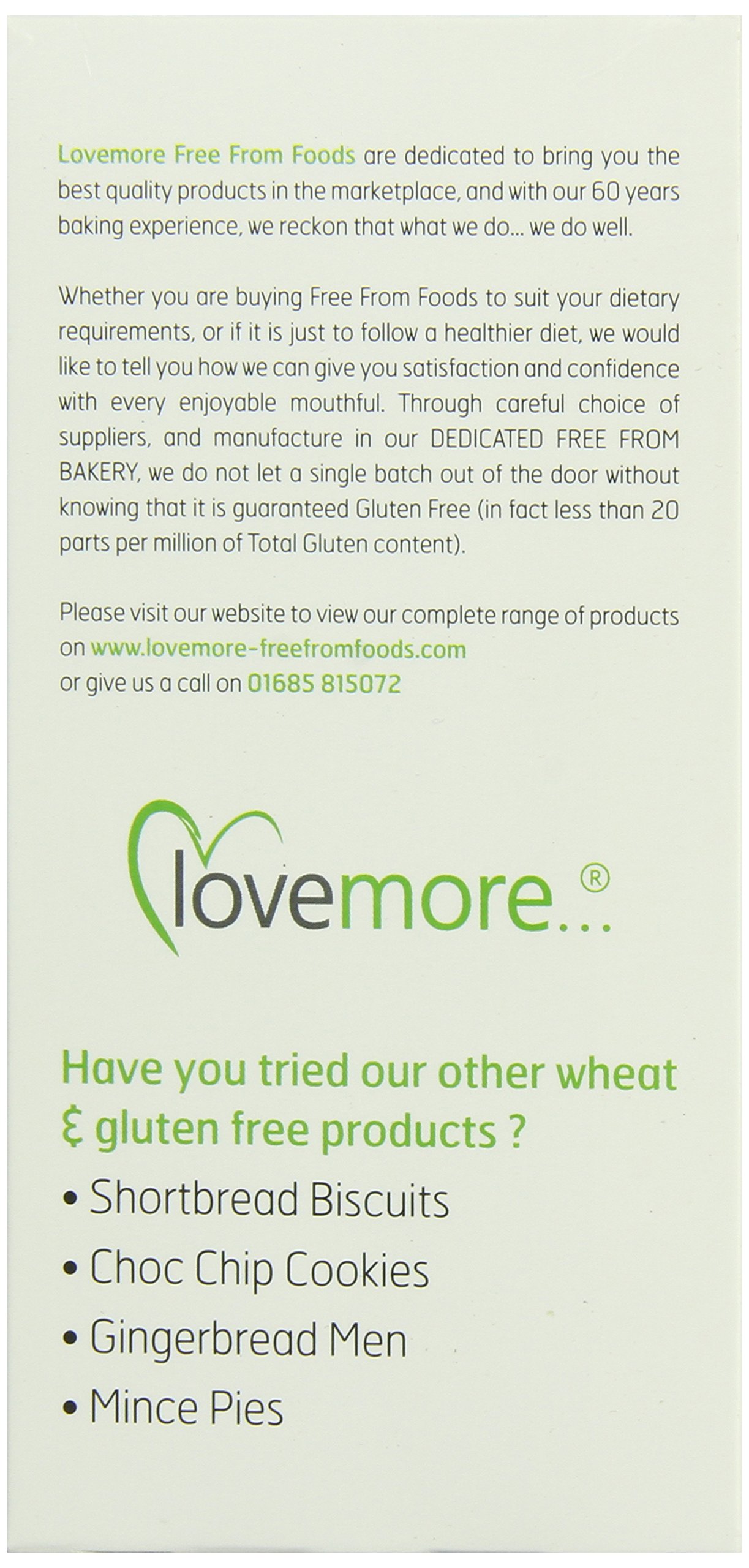 Lovemore Gluten-Free Digestive Biscuits - 6.17oz Healthy Snack for Weight Loss & Digestion - Perfect for Tea Time, Office Snacks & Travel