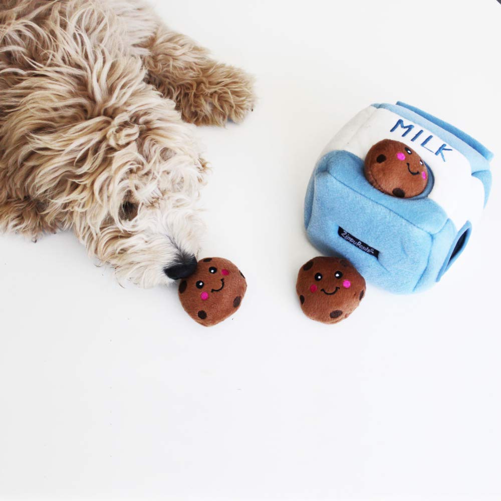 ZippyPaws Burrows Replacement Miniz Cookies 3-Pack - Squeaky Plush Refills for Interactive Hide & Seek Dog Toys - Puppy Enrichment Toys for Small & Medium Dogs - Perfect for Boredom Relief & Training Sessions