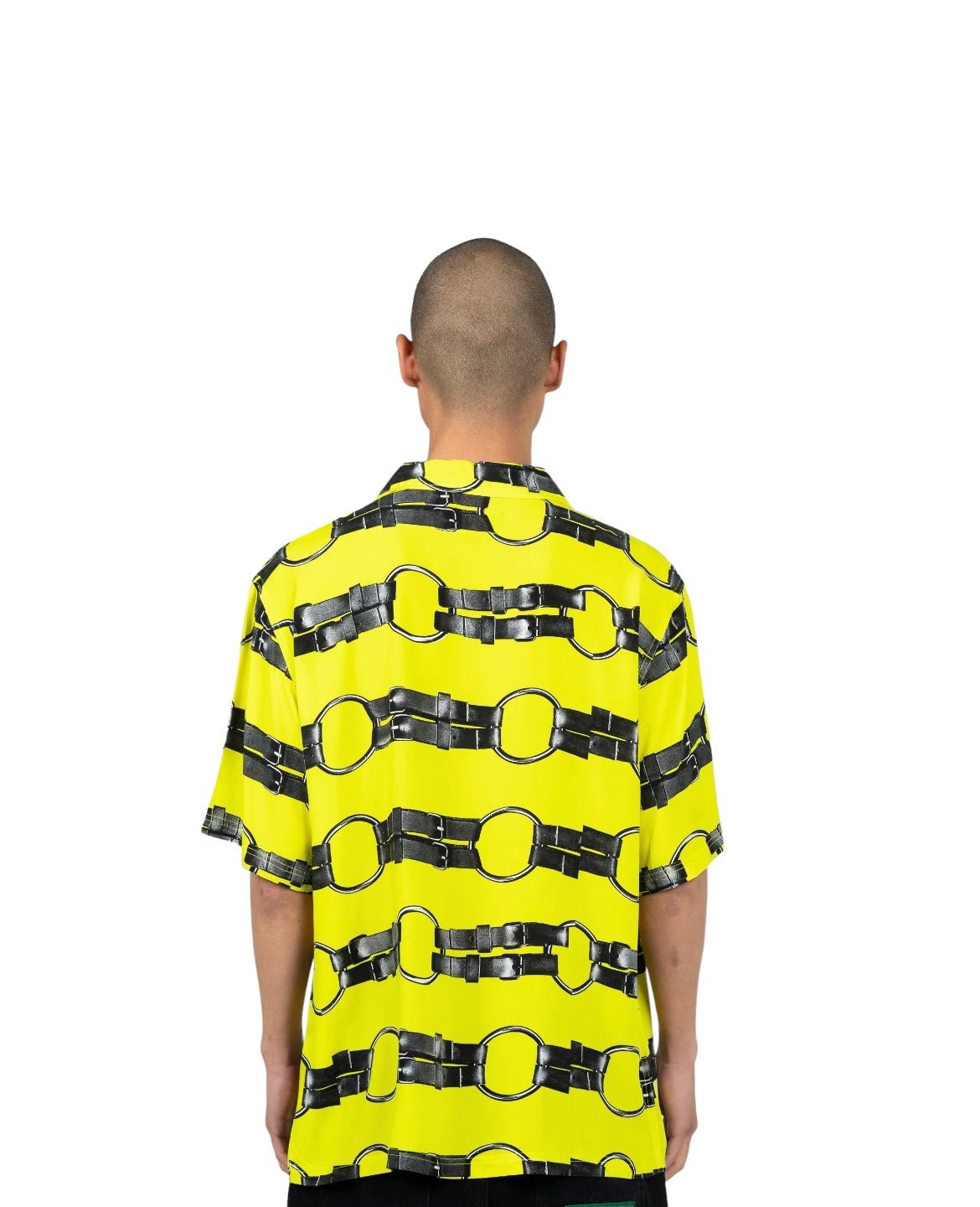 Pleasures Straps Button Down Yellow Shirt - Trendy Casual Wear for Men & Women | Perfect for Street Style, Parties & Everyday Outfits