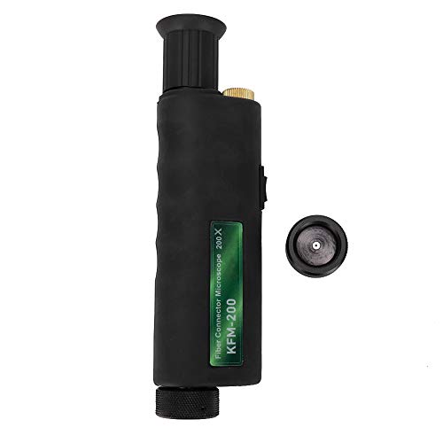 200X & 400X Handheld Fiber Optic Microscope - 2.5mm Adapter for Fiber Optic End Face Inspection | Perfect for Network Maintenance, Data Center Testing & Telecom Equipment Repair