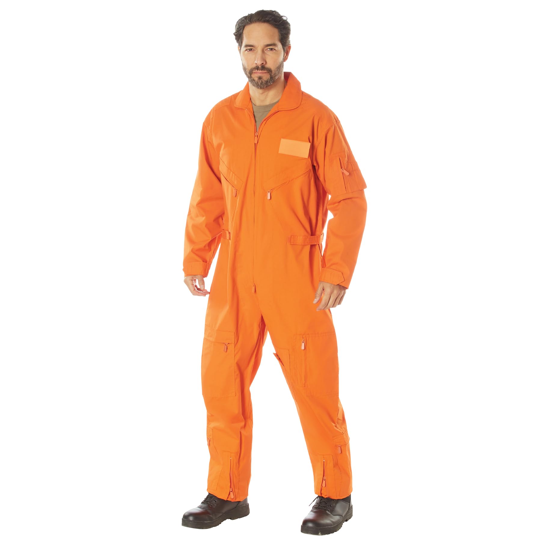 Rothco Men's Flight Suit - Military Pilot Coveralls - Aviation Jumpsuit for Cosplay & Halloween Costume - Perfect for Air Shows, Themed Parties & Role Playing