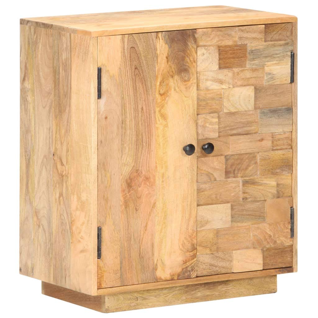 Solid Mango Wood Storage Cabinet 23.6