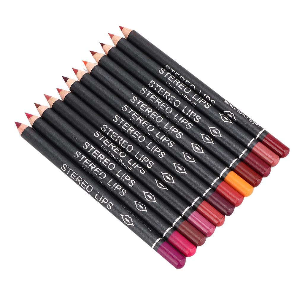 12 Colors Matte Waterproof Lipliner Set - Safe, Non-Irritating Lip Makeup Pencils for Women | Professional & Everyday Use | Perfect for Office, Parties & Special Occasions