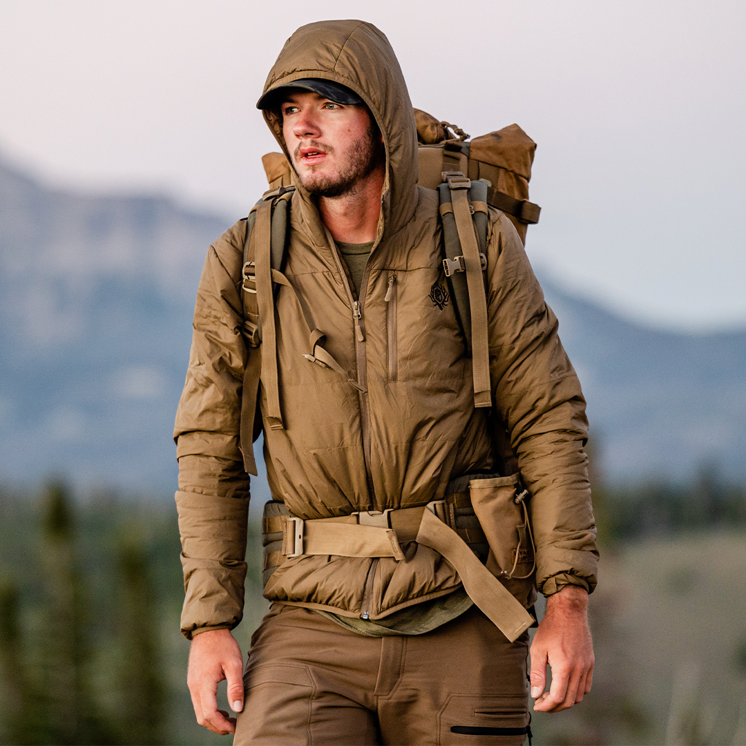 Men's Tundra Winter Jacket - Coyote Brown Waterproof Windproof Insulated Coat for Outdoor Hiking, Camping & Cold Weather Activities