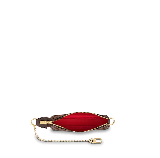 LV Mini Pochette Accessoires Damier Ebene Crossbody Bag - Luxury Designer Handbag for Women | Perfect for Parties, Travel & Everyday Use