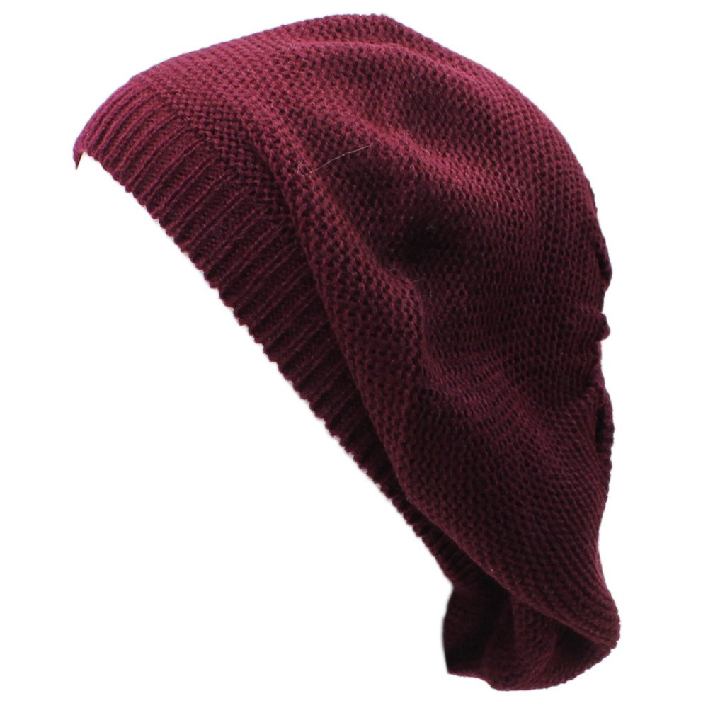 JTL Women's Fashion Beret Beanie Hat - Lightweight Knit Solid Color Winter Cap for Casual Outfits & Cold Weather
