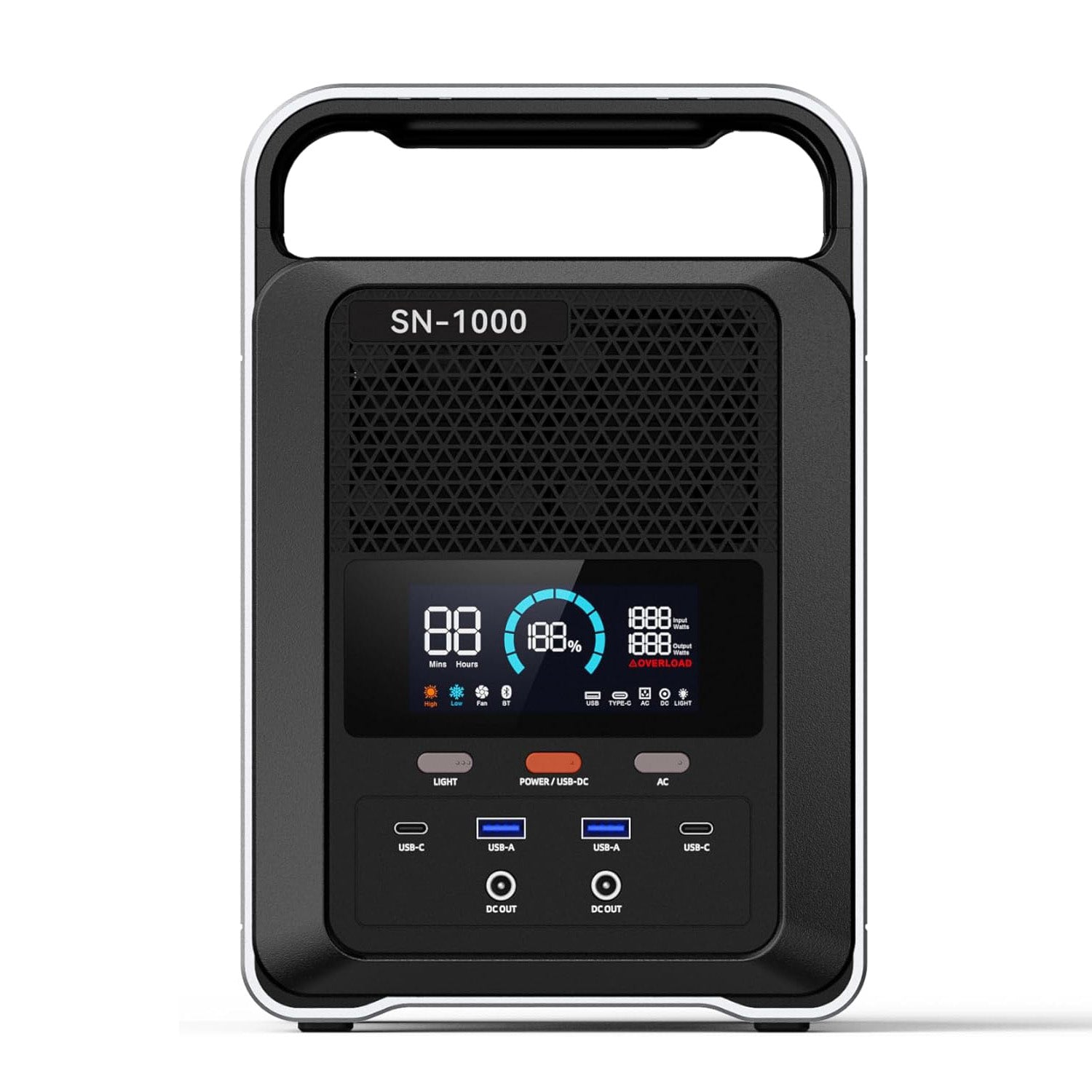 AllLike 1000W Portable Power Station - Solar Generator for Camping, RV, Emergency Backup & Outdoor Adventures | Compact Lithium Battery with AC Outlets