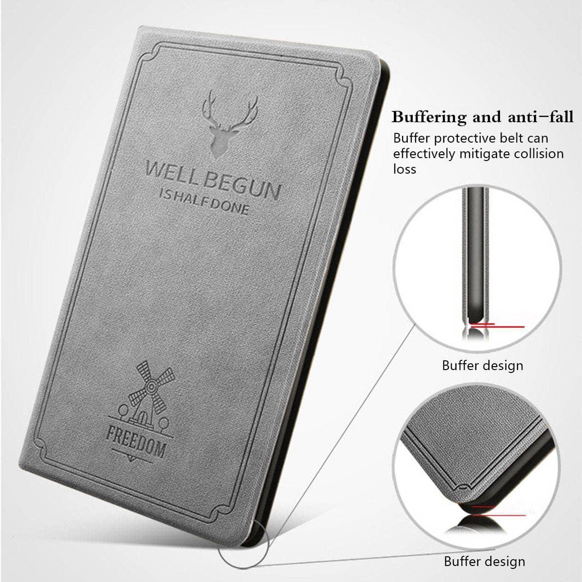 iPad Mini 5 2019 Case - Premium Leather Look Flip Stand Cover with Auto Wake/Sleep Function - Perfect for Work, Travel & Home Use