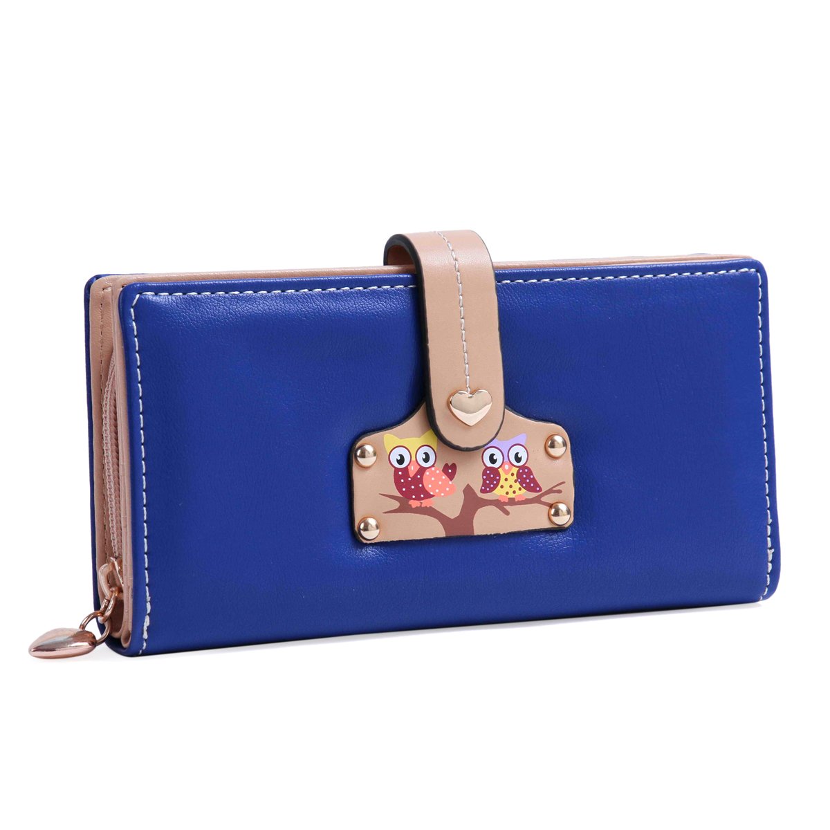 Damara Women's Large RFID Blocking Wallet with Snap Closure - Stylish & Practical Purse for Everyday Use, Travel, and Shopping