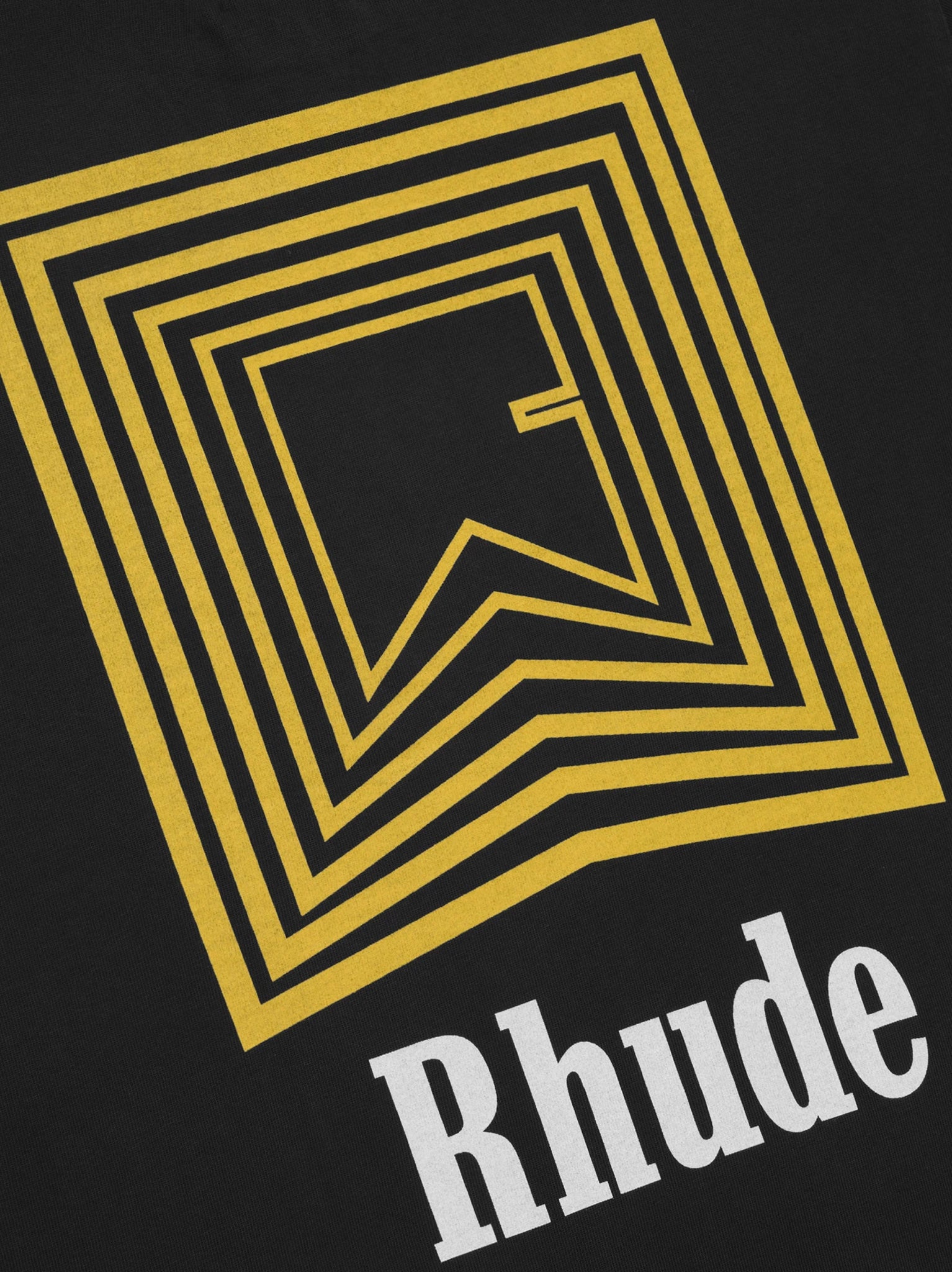 Rhude Chevron Logo Vintage Black T-Shirt - Stylish Streetwear for Men, Perfect for Casual Outfits & Urban Fashion