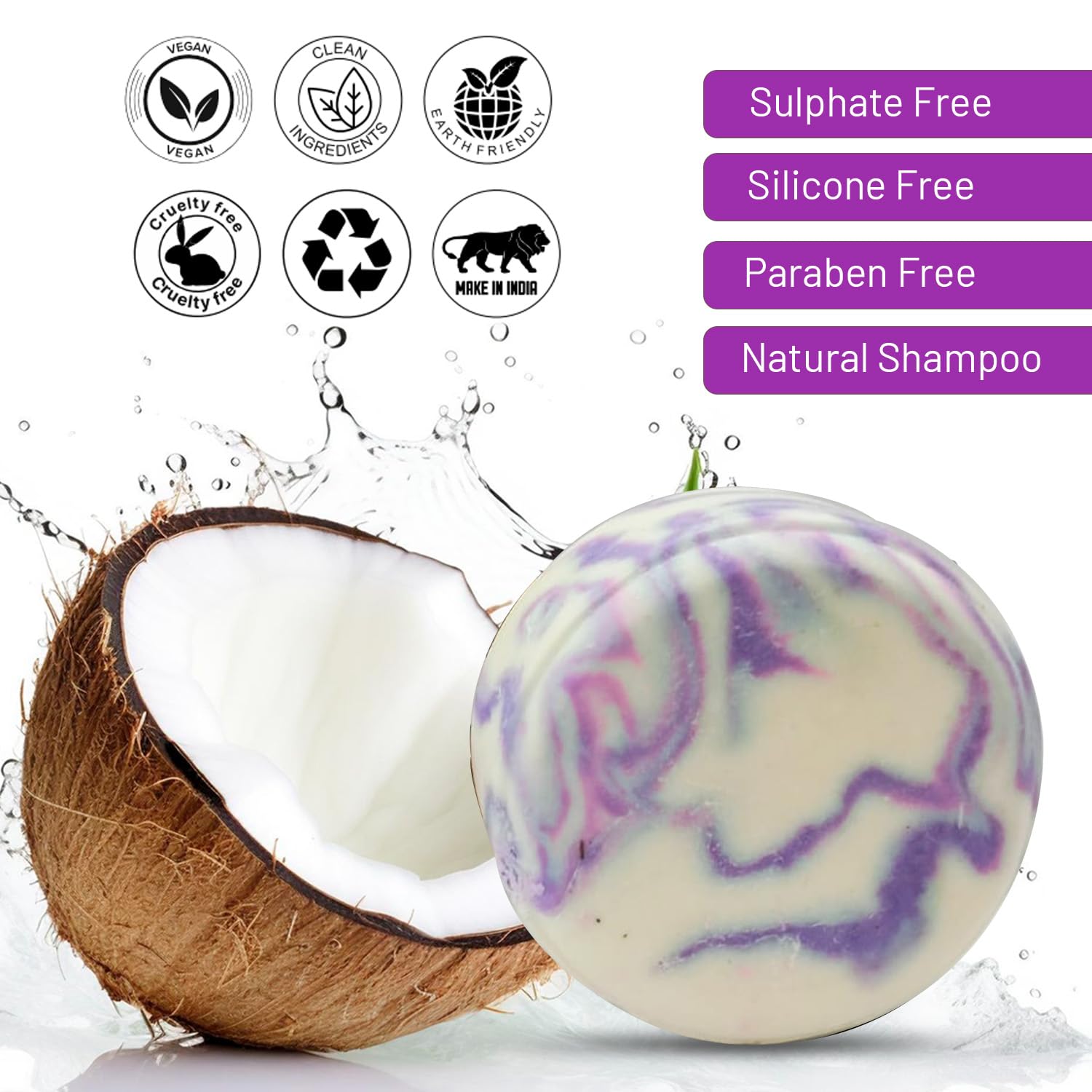 PRATHA Naturals Anti-Dandruff Shampoo Bar with Black Onion Seed - Sulfate-Free & Vegan Hair Care for Dry Scalp - Perfect for Travel & Eco-Friendly Bathroom Routine