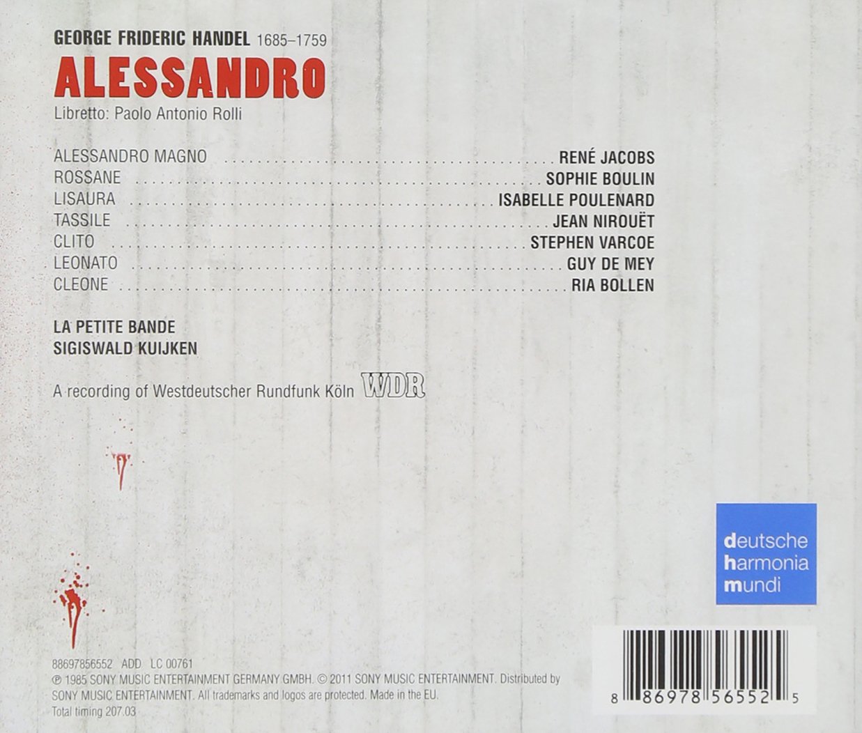 Handel: Alessandro - The Sony Opera House - Baroque Opera Music for Classical Lovers & Home Theater Enjoyment