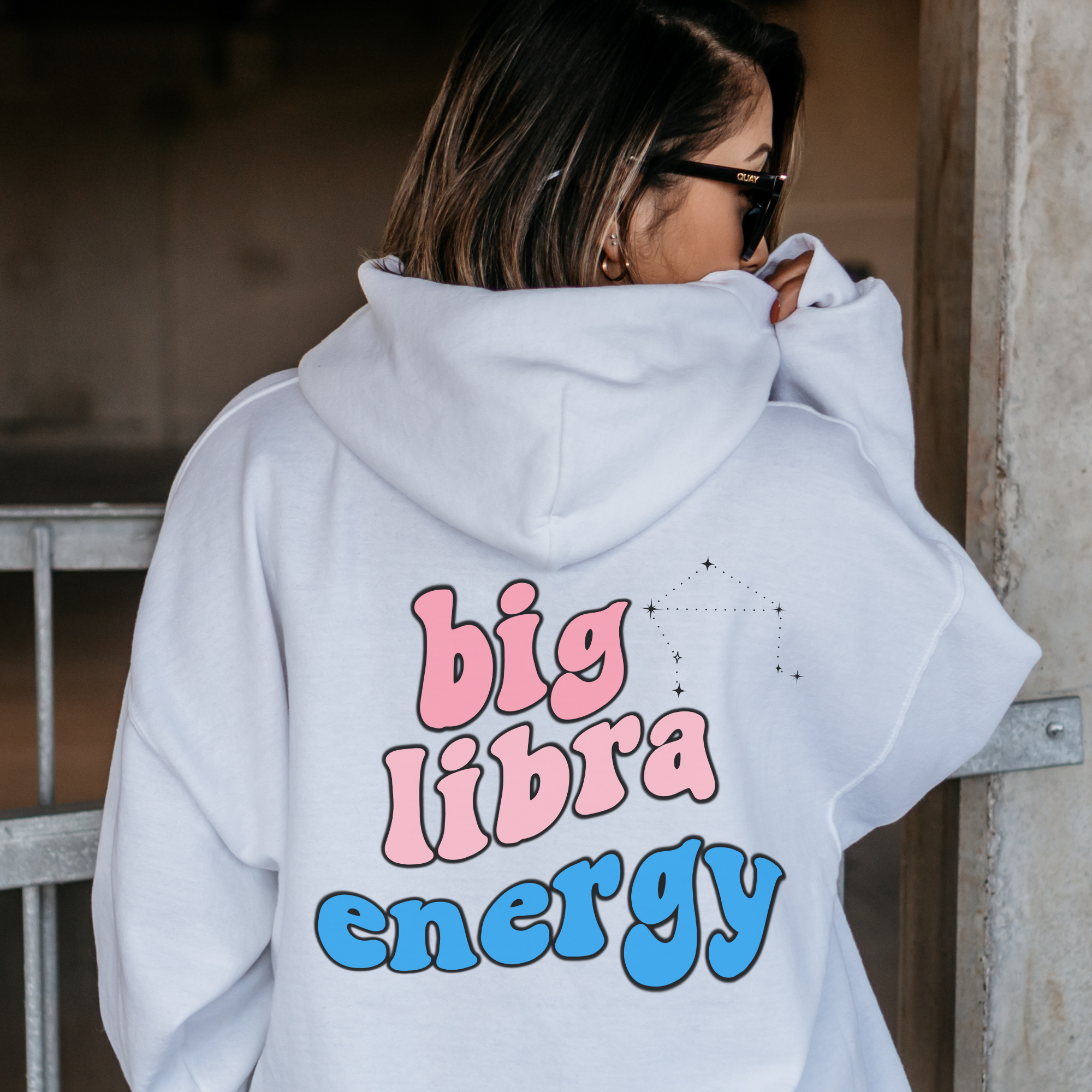 Big Libra Energy Hoodie - Zodiac Sweatshirt for Astrology Lovers | Libra Constellation Sweater | Perfect Christmas Gift for Libras | Cozy Fall & Winter Fashion for Casual Wear