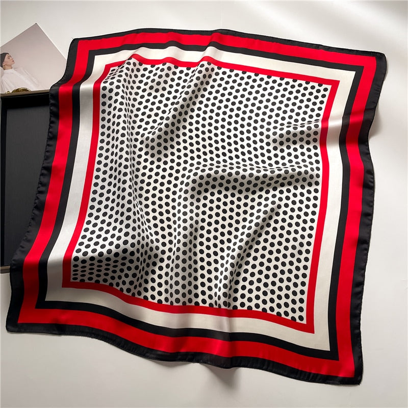 2024 Luxury Satin Hijab Scarf for Women - Elegant Square Silk Shawl, Headband & Neckerchief - Perfect for Daily Wear, Parties, and Special Occasions
