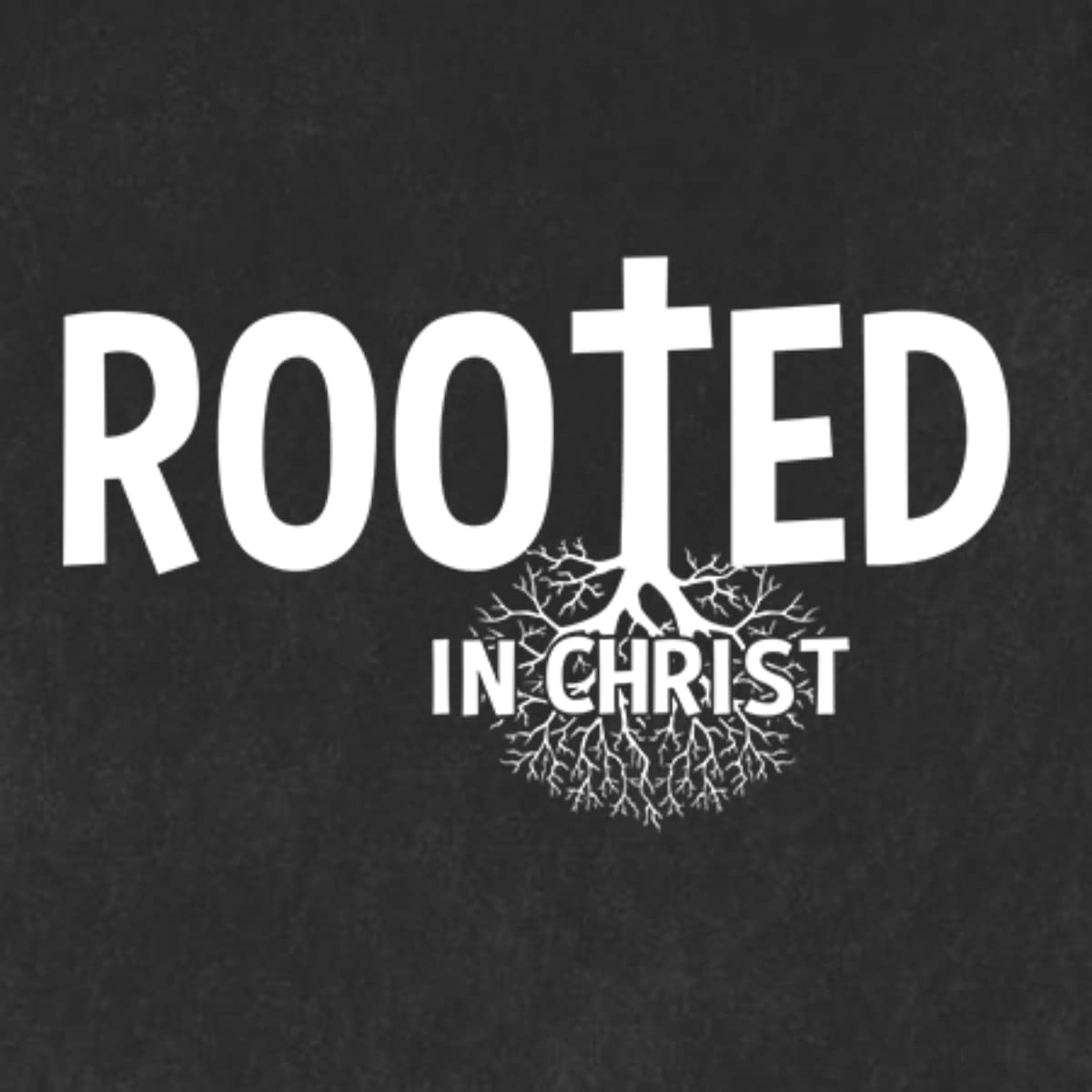 Rooted in Christ Inspirational Christian Men's Premium Tri-Blend T-Shirt - Comfortable Faith-Based Apparel for Church, Bible Study & Everyday Wear