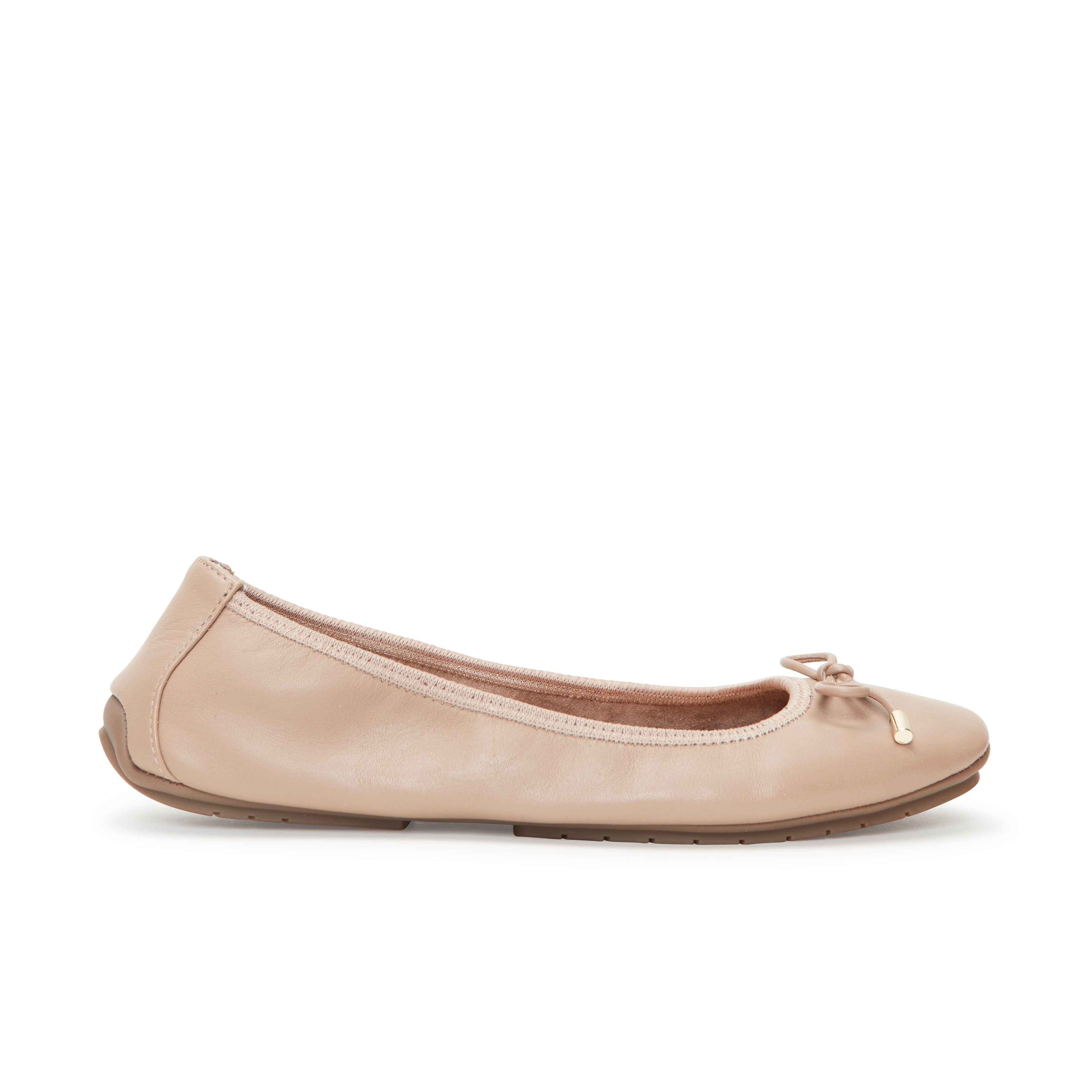 Halle Leather Ballet Flat Shoes for Women - Comfortable & Stylish Loafers for Work, Travel & Casual Wear