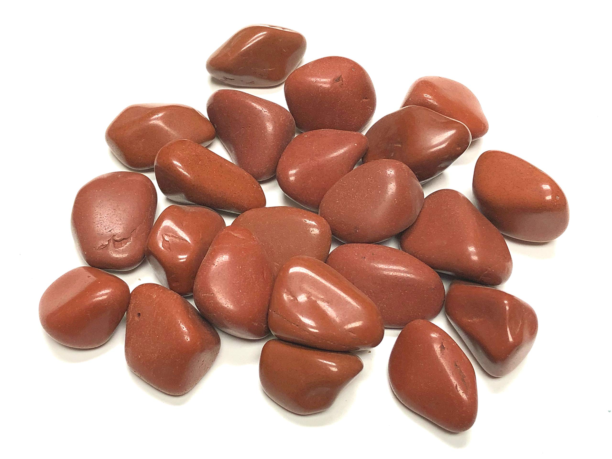 Natural Tumbled Red Jasper Stone - Healing Crystal for Meditation, Stress Relief & Energy Balance - Perfect for Home Decor, Jewelry Making & Spiritual Practices