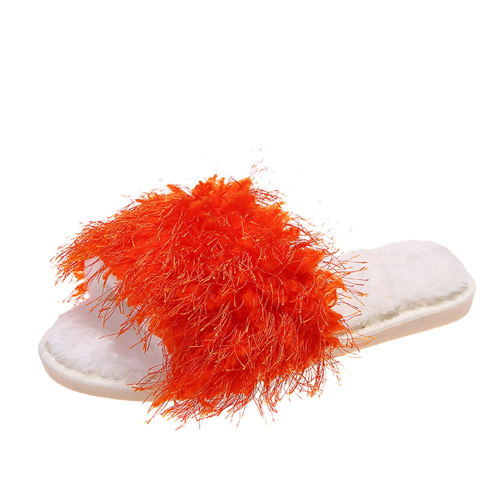 Women's Black Ballet Slippers with Arch Support & Memory Foam - Plush Furry House Slippers for Comfort & Warmth - Perfect for Lounging, Yoga, and Indoor Relaxation