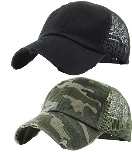 2 Pack: Black & Camo