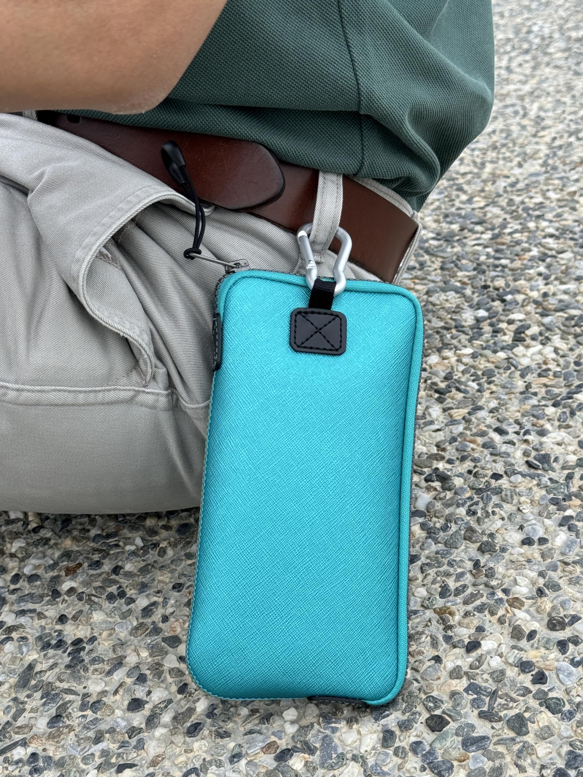 Ultra Slim Lightweight Phone Pouch Sleeve Case - Durable Protective Cover with Secure Clip for 6.1