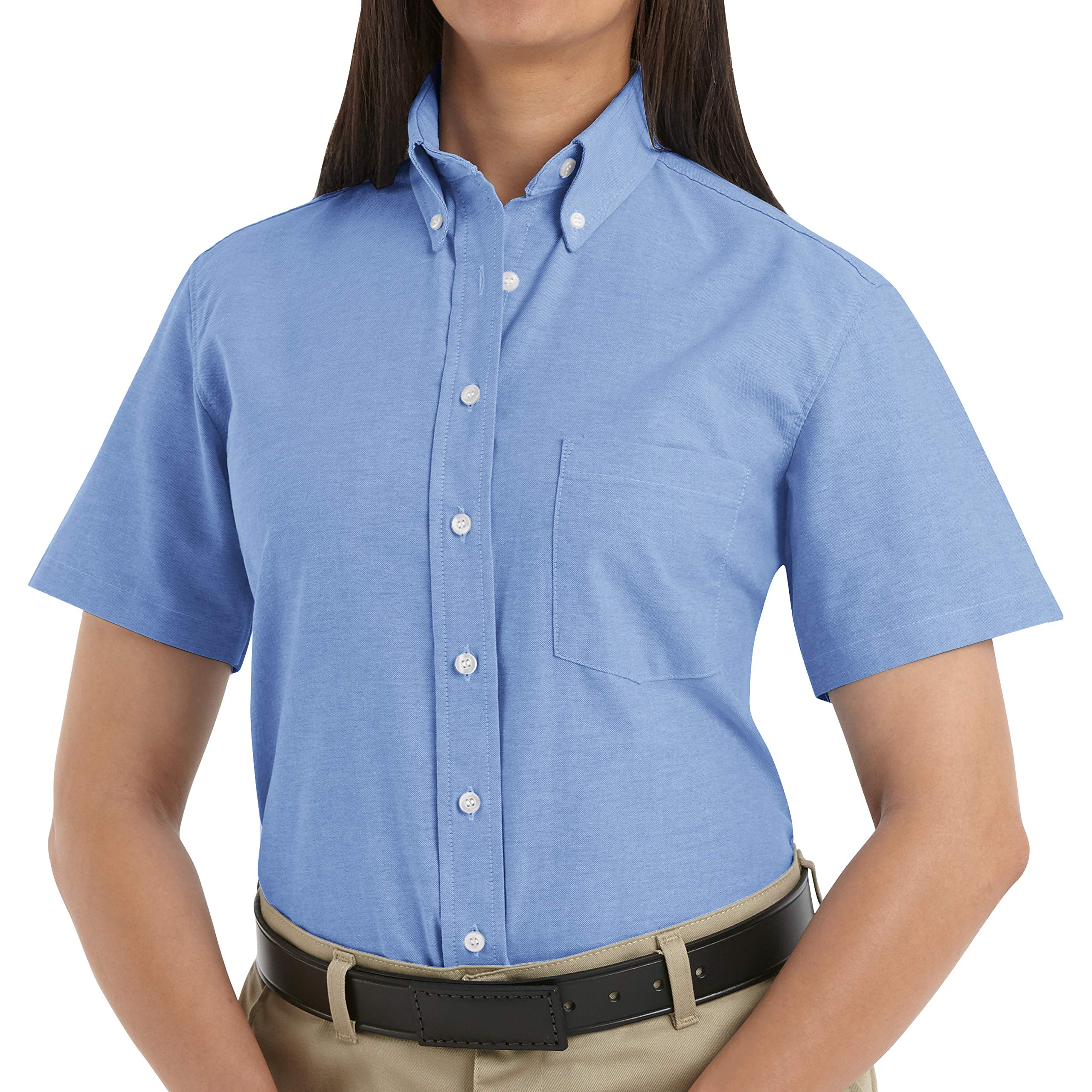 Red Kap Women's Executive Oxford Shirt - Professional Slim Fit Long Sleeve Button Down Shirt for Office, Business & Formal Wear - Wrinkle Resistant & Comfortable Work Attire