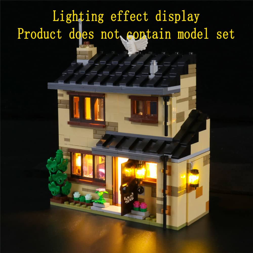 GEAMENT LED Light Kit for Lego Harry Potter 4 Privet Drive 75968 - Compatible with Harry Potter Building Blocks (Model Not Included) - Perfect for Room Decor, Gift Giving, and Display Enhancement