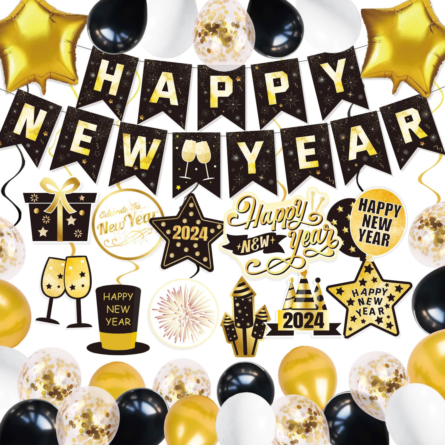 2025 New Year Party Decorations - Festive Banner, Ceiling & Home Decor for Holiday Celebrations | Perfect for Christmas, New Year's Eve & Winter Party Decorating