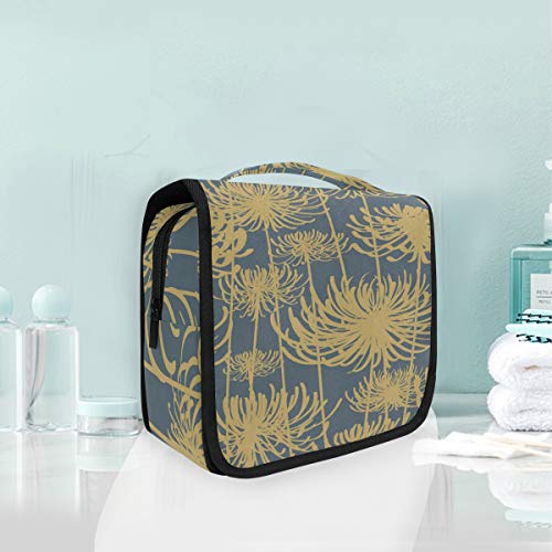 Vintage Floral Hanging Travel Toiletry Bag - Waterproof Cosmetic Organizer for Men & Women - Perfect for Makeup, Shampoo, Toiletries Storage - Ideal for Camping, Gym, Business Trips & Vacation