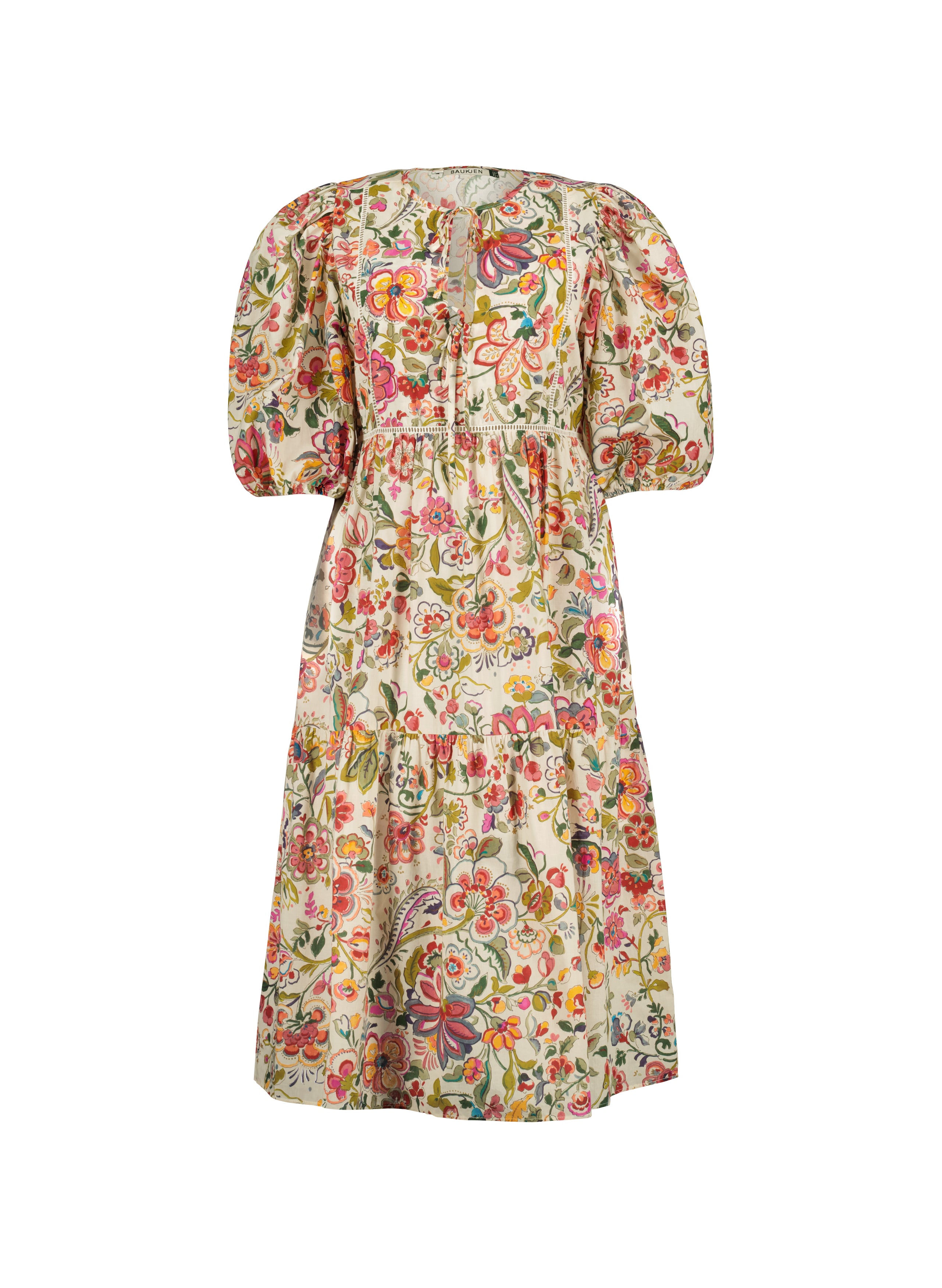 Isabelle Organic Cotton Kaftan Dress for Women - Soft, Breathable & Comfortable Summer Beach Cover Up, Boho Maxi Dress for Vacation, Poolside, or Lounge Wear