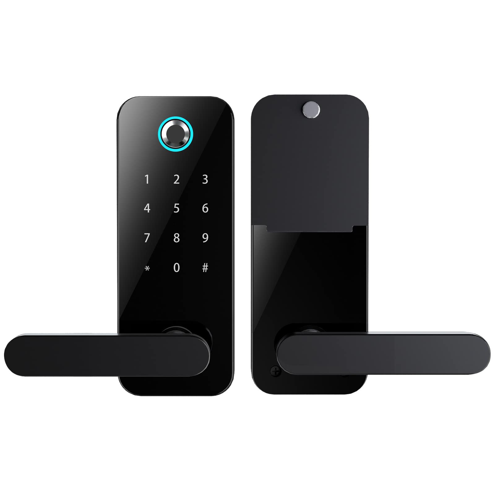 Smart Fingerprint Door Lock - Keyless Entry Biometric Security with App Control, Auto Lock & Low Battery Alarm - Ideal for Home, Hotel, Office & Indoor Doors (Easy Installation & Remote Access)