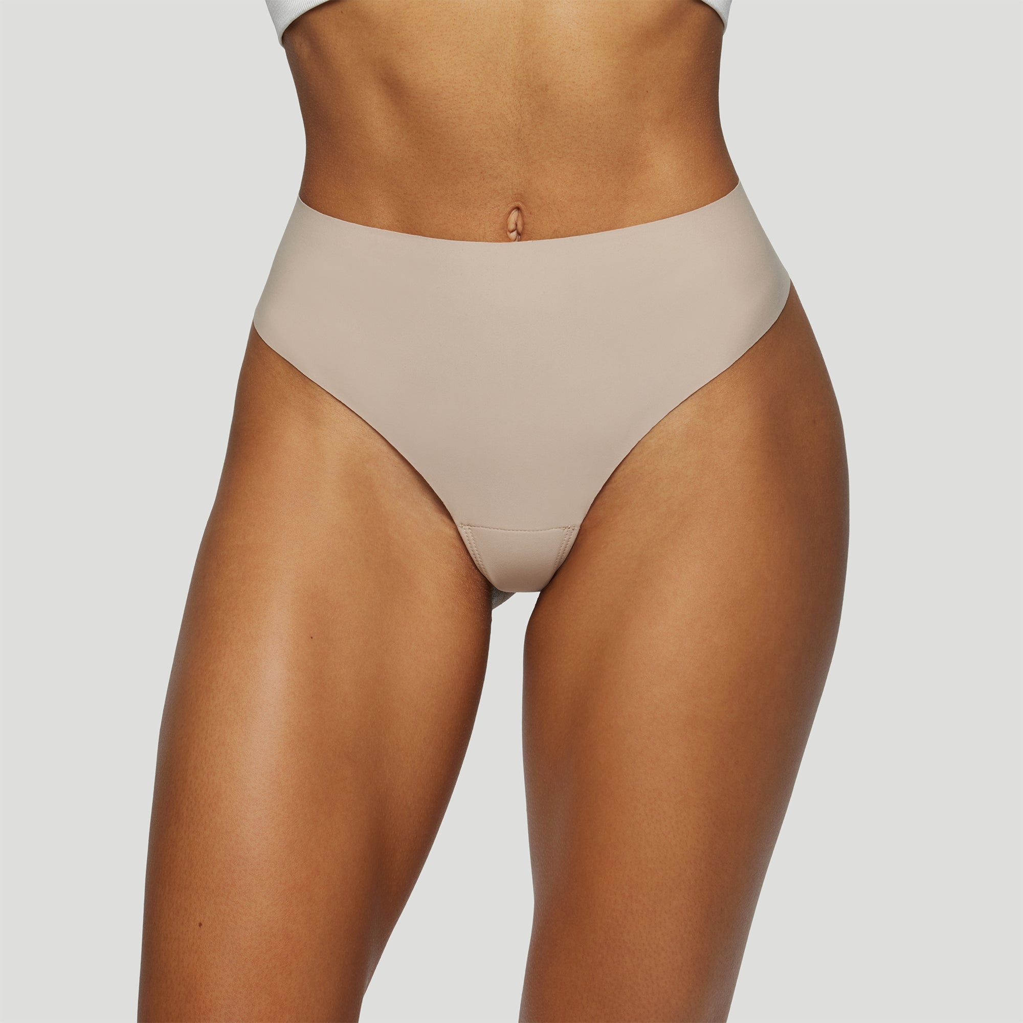 Camel Proof High Rise Thong - Seamless No Show Underwear for Women | Comfortable Everyday Wear, Yoga & Workout