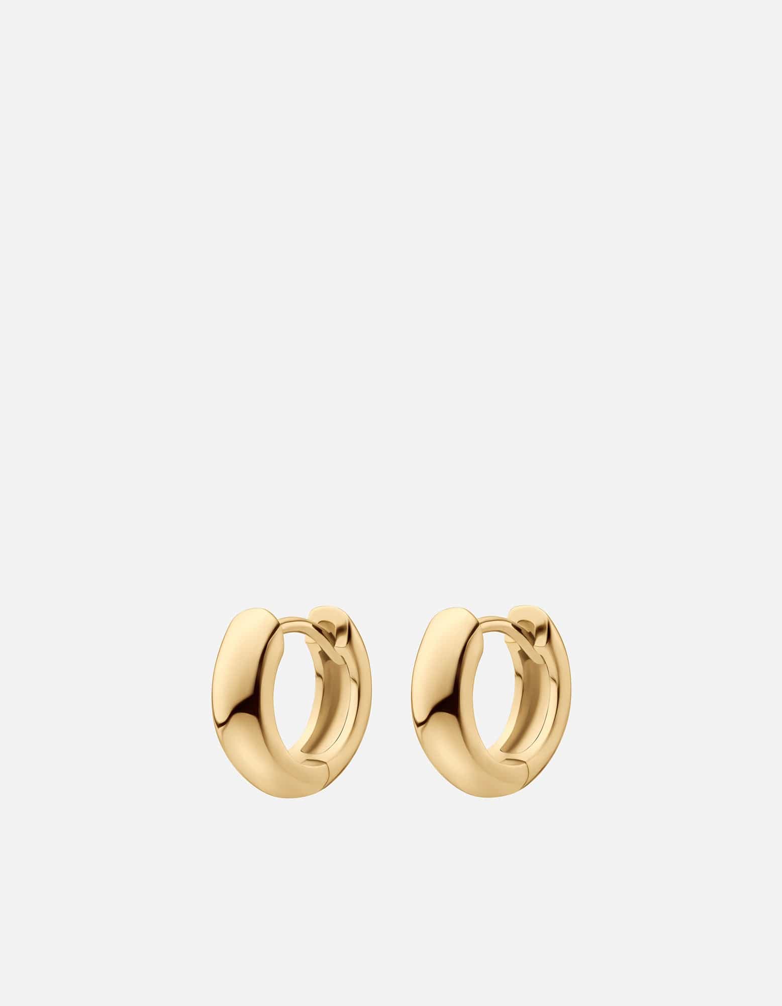 Mia Huggies Gold Vermeil Huggie Hoop Earrings for Women - Perfect for Everyday Wear, Gifts & Special Occasions