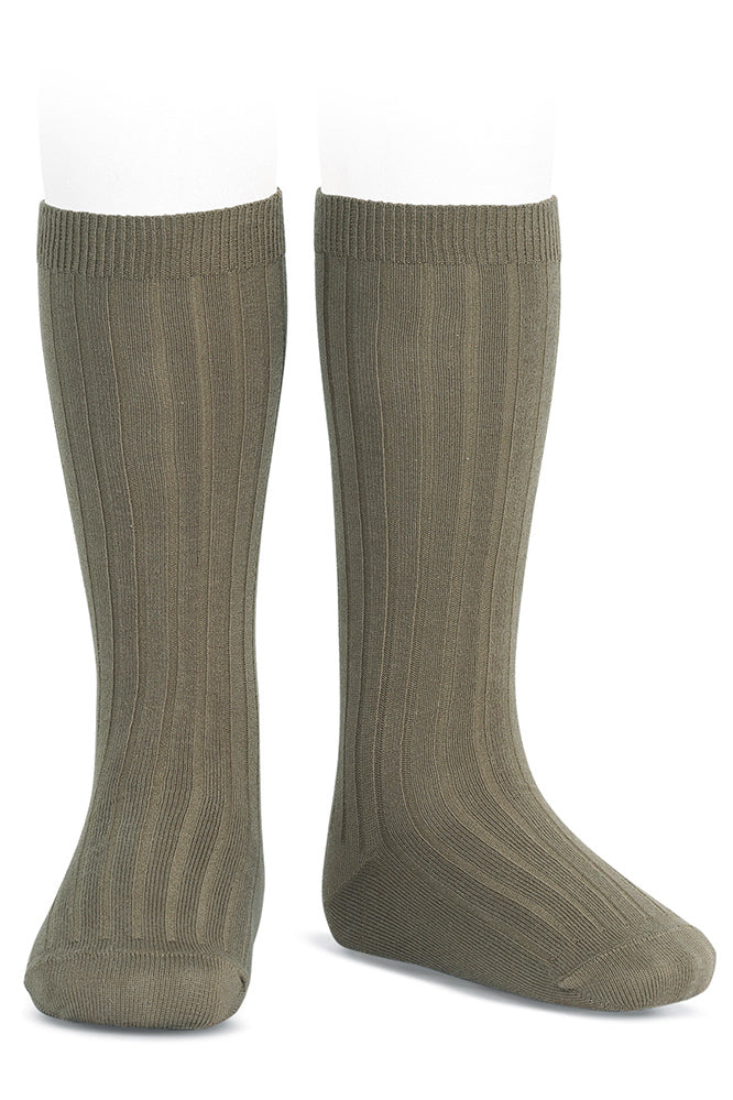 Women's Mink Wide Ribbed Knee High Socks - Warm Winter Over The Knee Socks for Boots, Outfits & Cold Weather Fashion