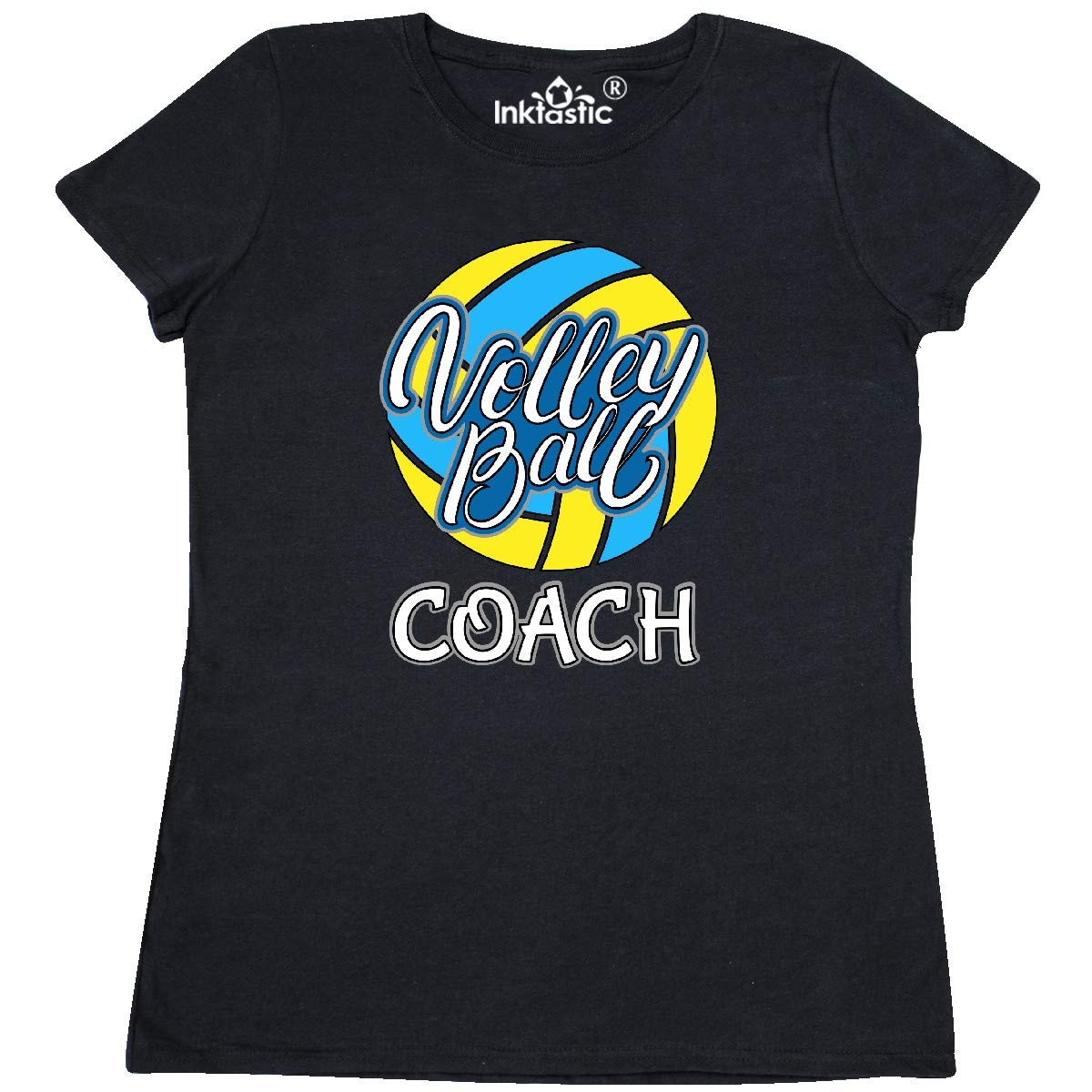 Inktastic Volleyball Coach Gift T-Shirt for Women - Perfect for Coaching, Team Gifts & Sports Apparel