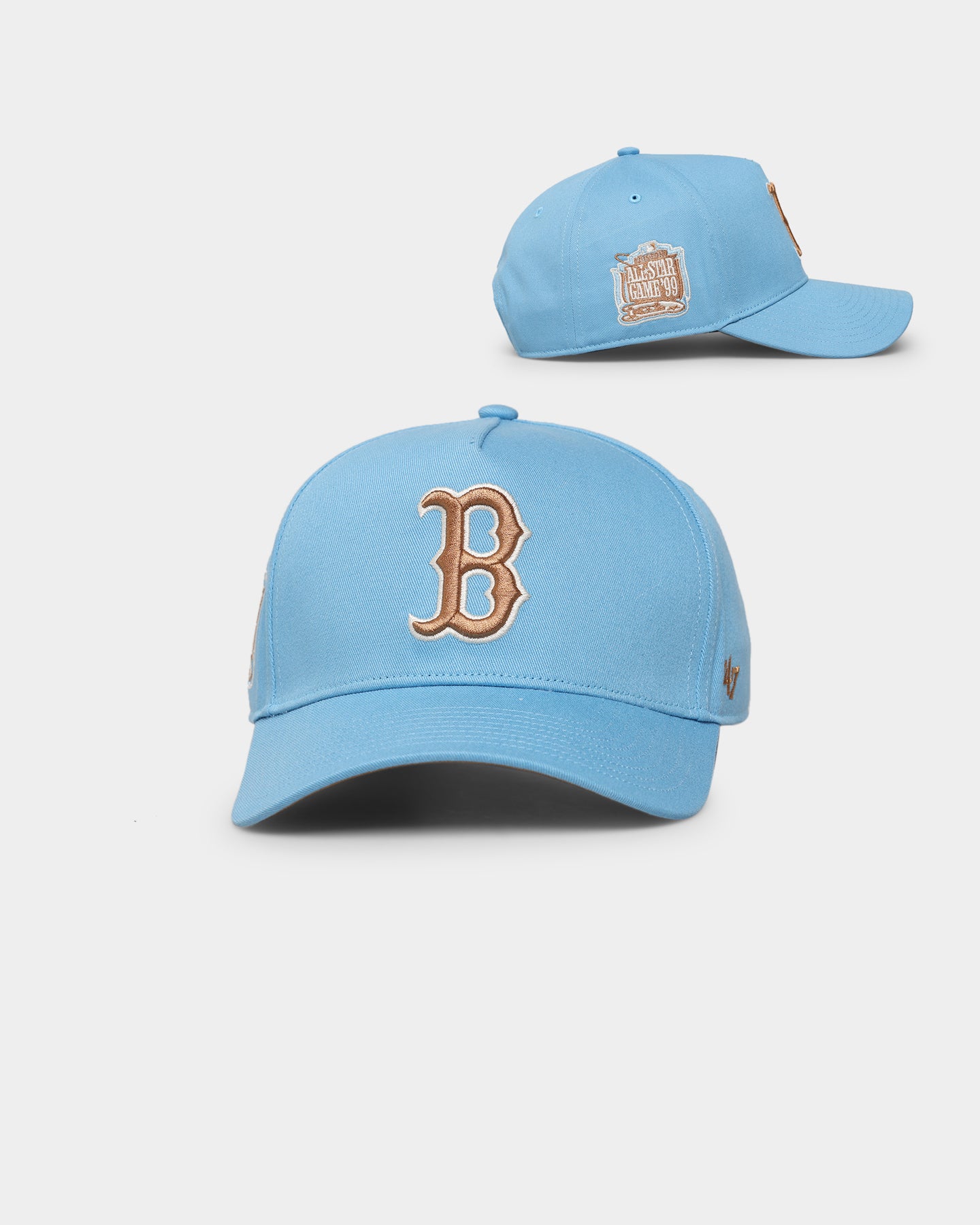 47 Brand Boston Red Sox 'Desert Sky' MVP Snapback Hat - Columbia/Camel Color Adjustable Baseball Cap for Men & Women - Perfect for Game Day, Sports Events & Casual Wear