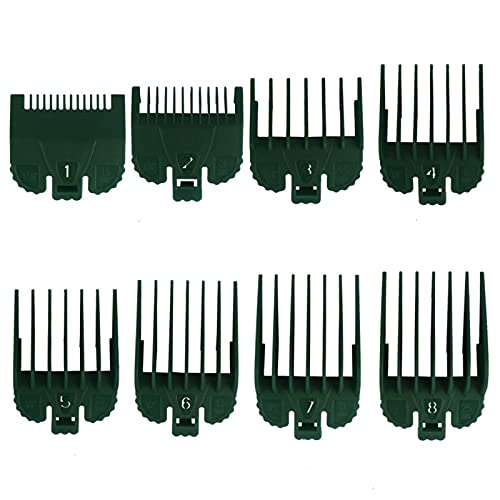 Professional 8-Size Hair Cutting Guide Comb Set - Replacement for Electric Hair Trimmers & Shavers - Perfect for Home Haircuts, Barber Styling & DIY Grooming