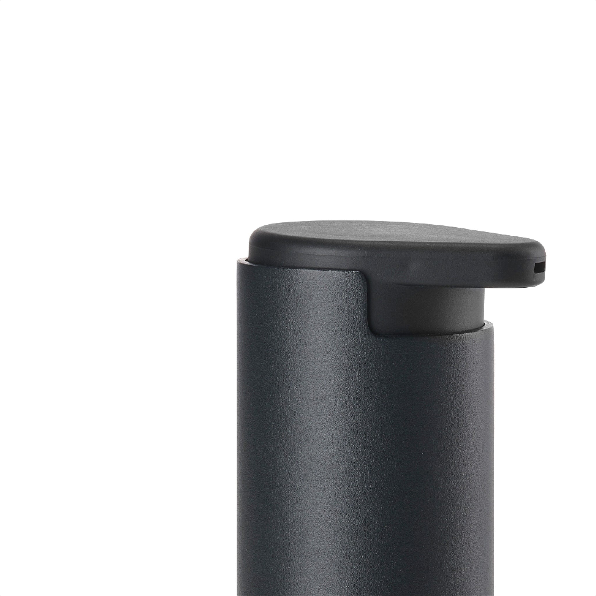 ZONE DENMARK 200ml Black Rim Soap Dispenser - Modern Bathroom & Kitchen Liquid Soap Pump for Home, Office, or Restaurant Use