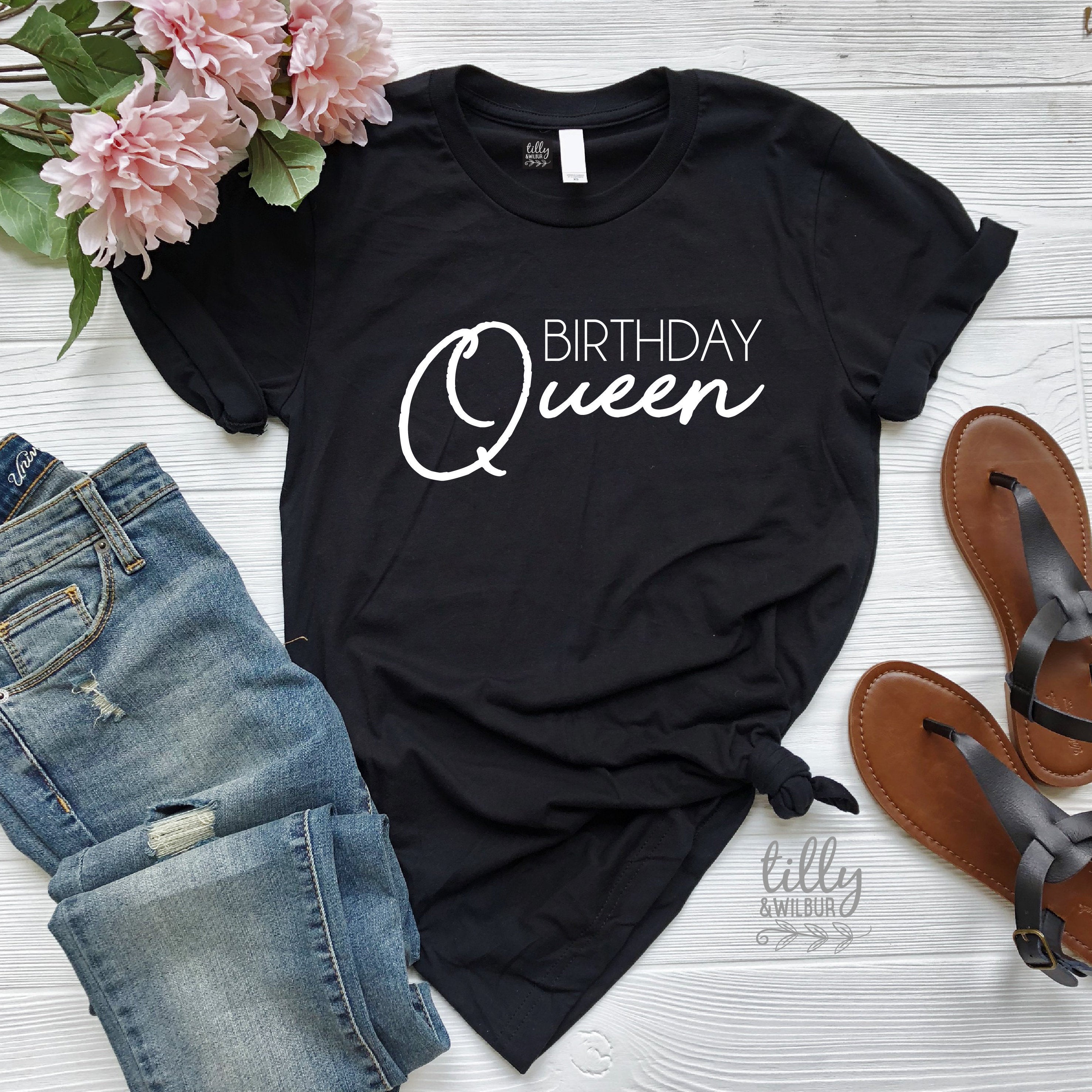 Birthday Queen Sash - Elegant Rhinestone Crown & Tiara for Women & Girls - Perfect for Birthday Parties, Bachelorette, Pageants & Special Events