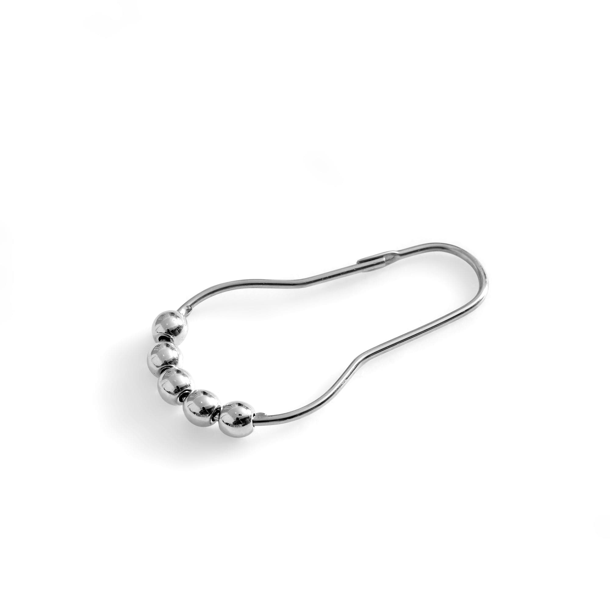 Rust-Resistant Double Glide Metal Shower Curtain Hooks - Smooth Sliding Rings for Bathroom & Shower Accessories (Set of 12) - Perfect for Bathroom Decor, Hotel, and Home Use