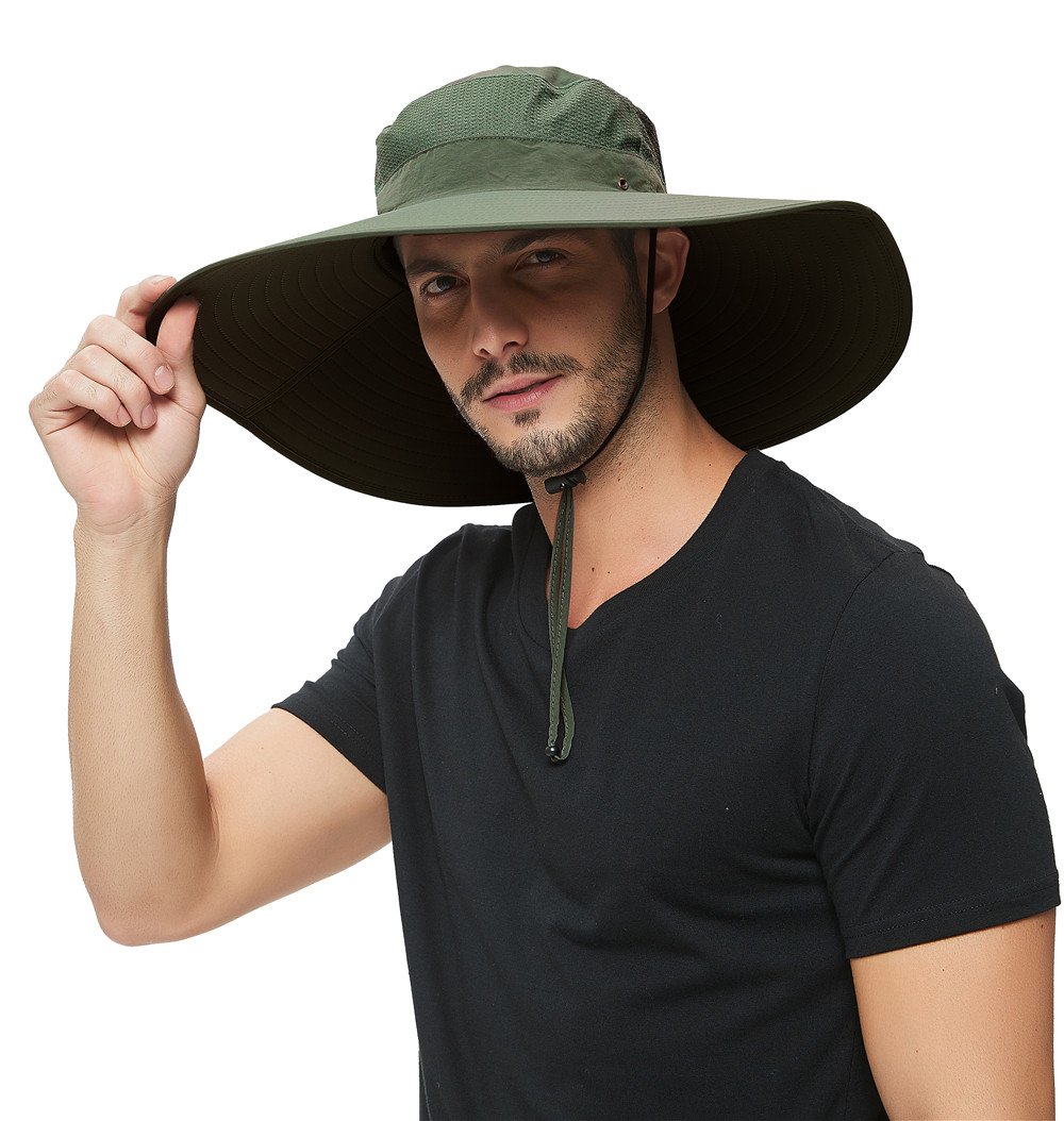 HLLMAN UPF 50+ Sun Hat for Men & Women - Fishing, Hiking, Gardening