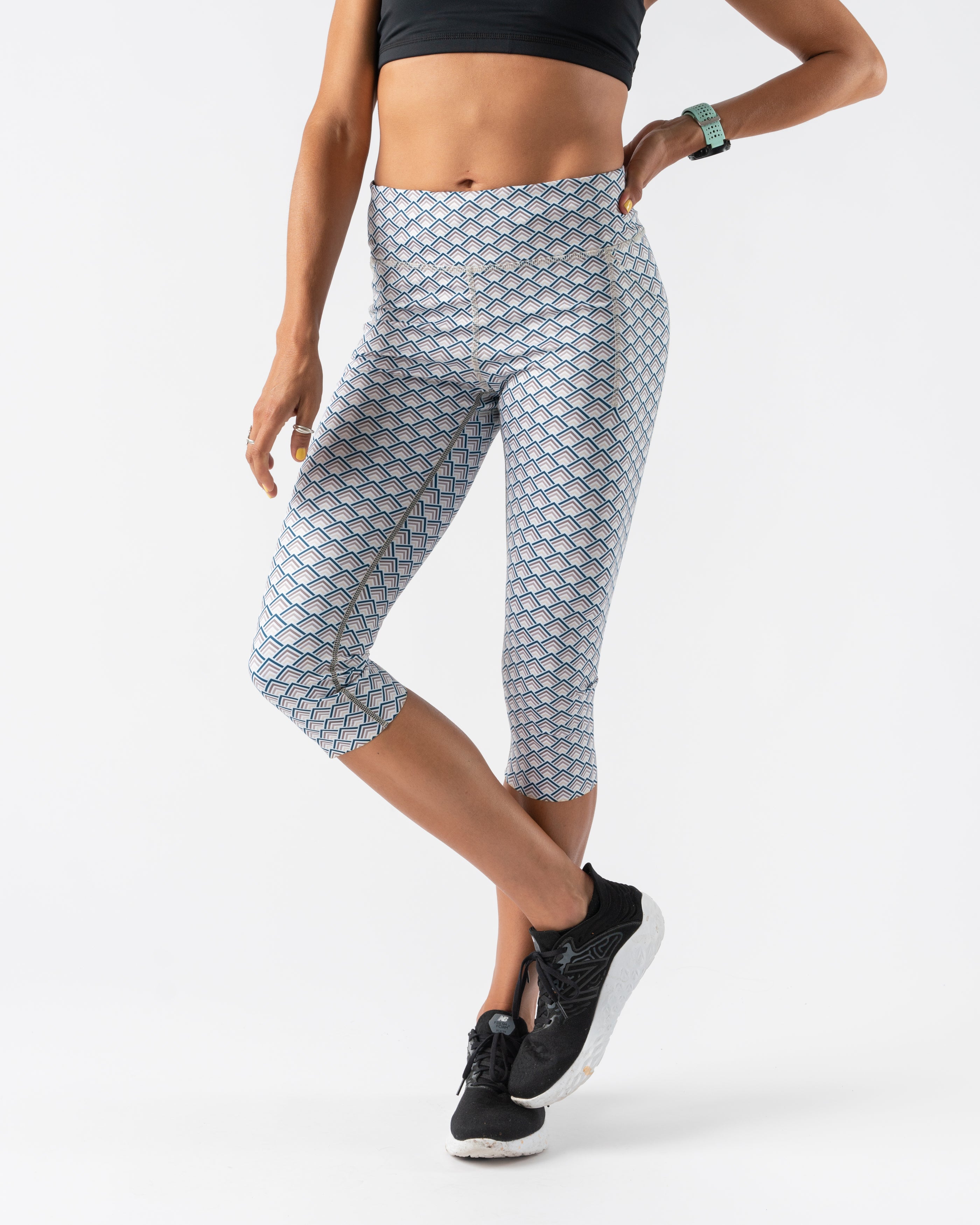 High-Performance Women's Speed Capris - Quick-Dry, Breathable & Stretchable Running & Workout Leggings for Active Lifestyles - Perfect for Gym, Yoga, Jogging & Outdoor Sports