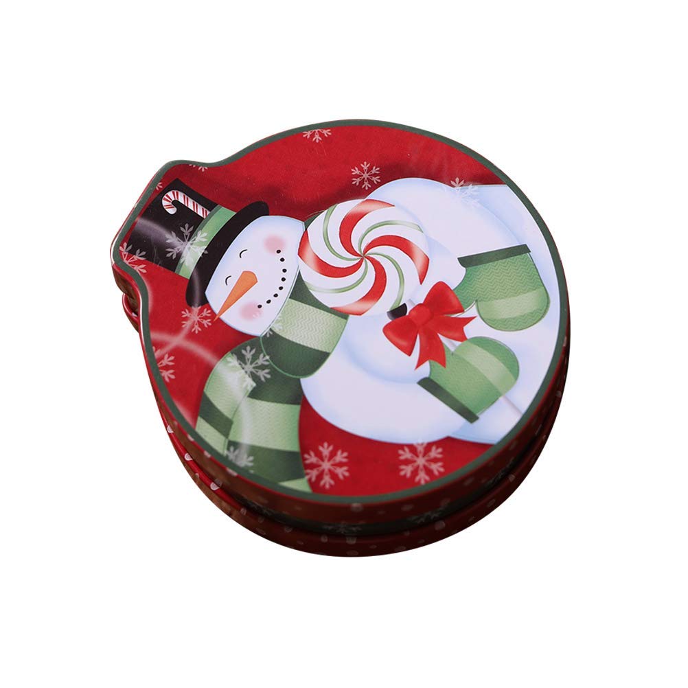 Christmas Themed Empty Candy Tins - Holiday Cookie & Gift Storage Containers - Decorative Boxes for Xmas Party Decor, Home, Office & Gifting (Set of 3)