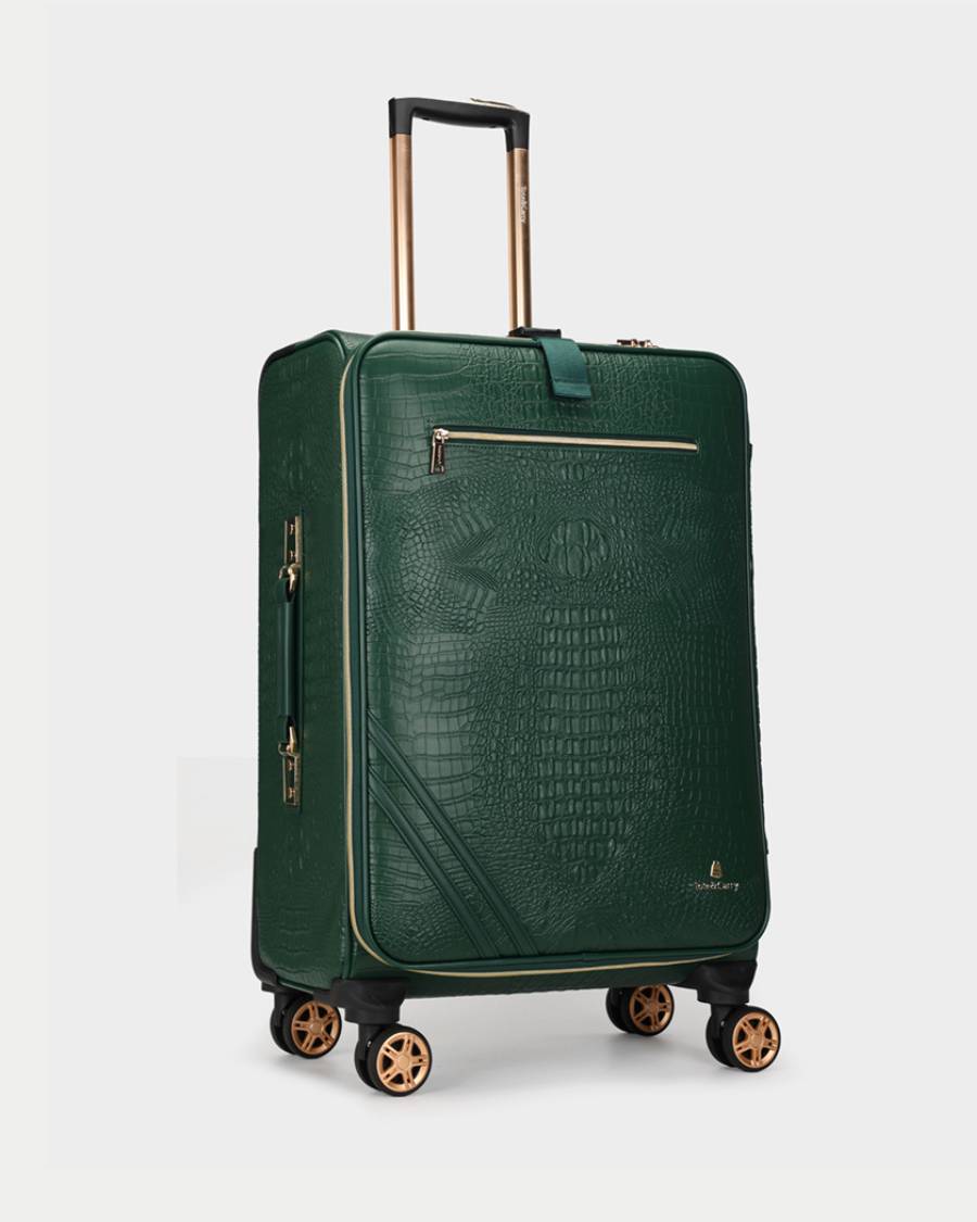 Apollo 2-Piece Luggage Set in Emerald Green - Lightweight Spinner Suitcase for Travel, Business Trips & Vacations | Durable Hardshell Carry-On & Check-In Baggage