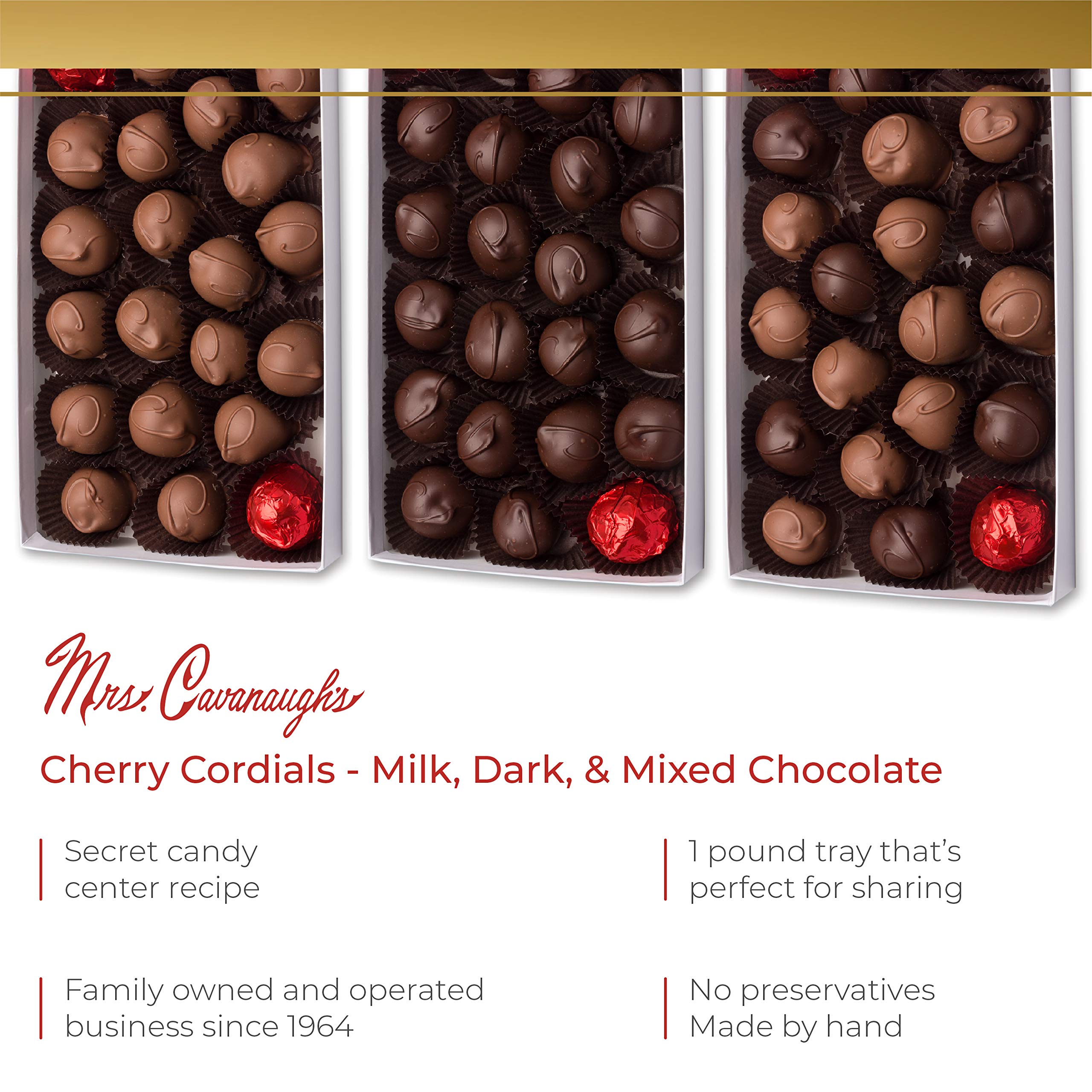 Mrs. Cavanaugh's 5 lb Cherry Cordials Milk Chocolate - Premium Chocolate Covered Cherries for Gifts, Parties & Holiday Treats
