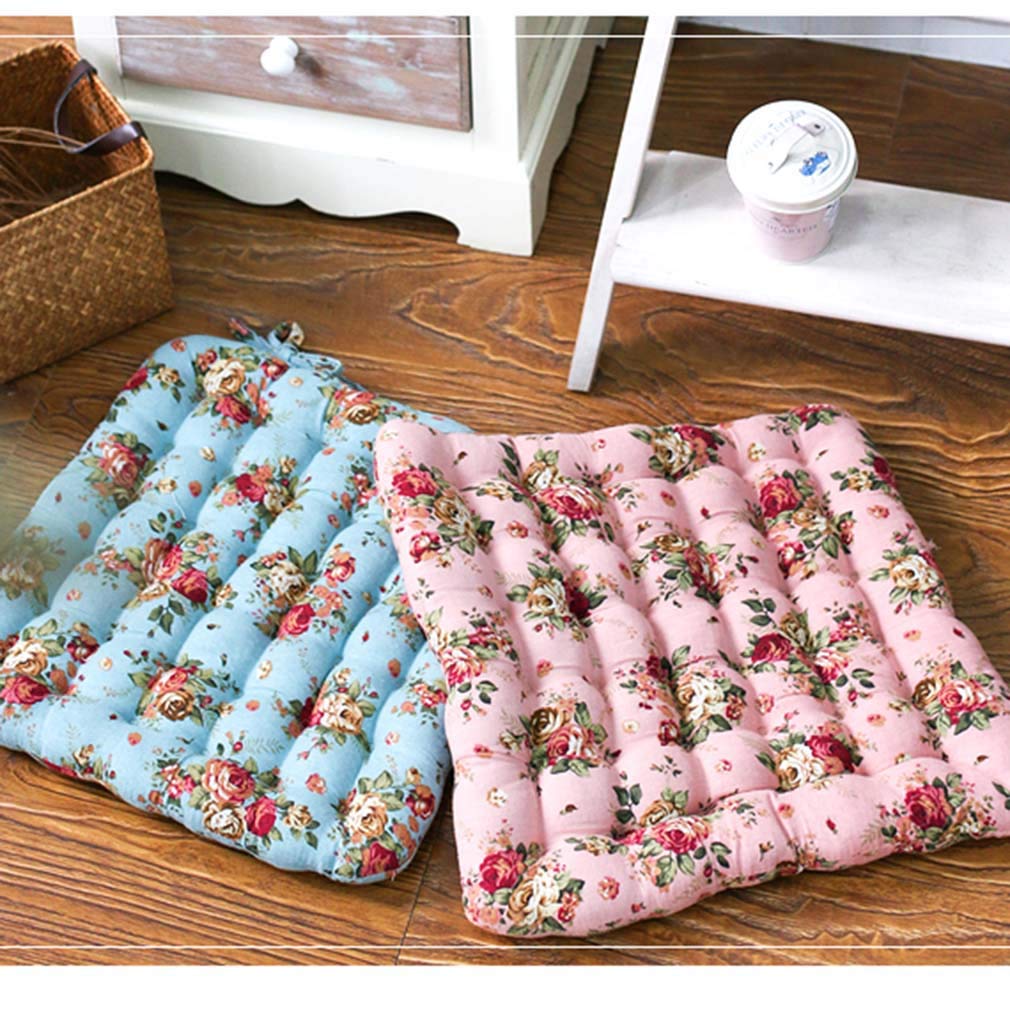 Bohemian Style Square Cotton Chair Pad Cushion - Comfortable Dining & Outdoor Furniture Seat Cushion, Floor Pillow for Tatami, Patio, Garden and Living Room Decor