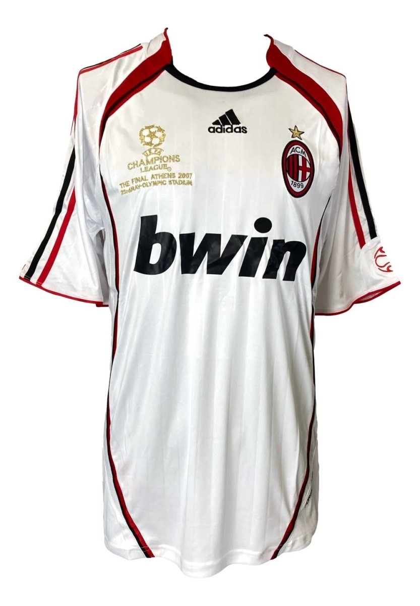 Clarence Seedorf Autographed AC Milan White Adidas Soccer Jersey - Authentic Signed Football Shirt for Collectors & Fans - Perfect for Memorabilia Displays & Sports Gifts