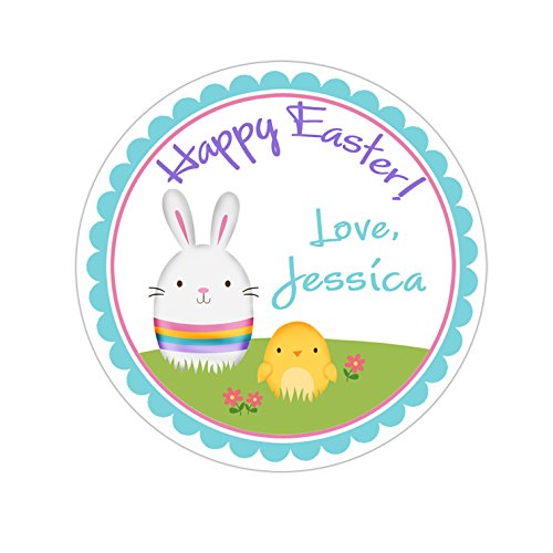 Custom Easter Stickers - Bunny & Chick Labels for Gifts & Crafts