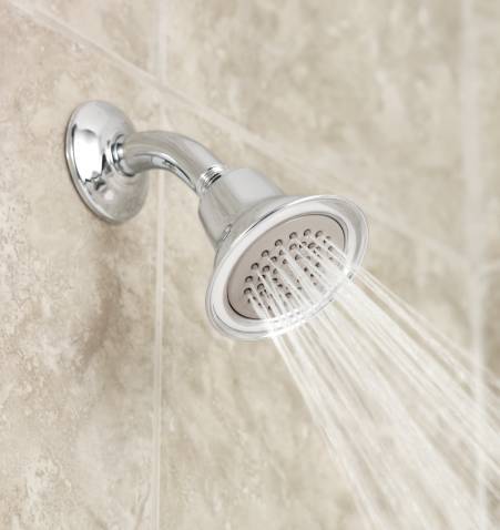 Moen 6303 3-3/8 Inch Easy Clean Shower Head - 1 Function Chrome Finish for Bathroom & Spa Relaxation
