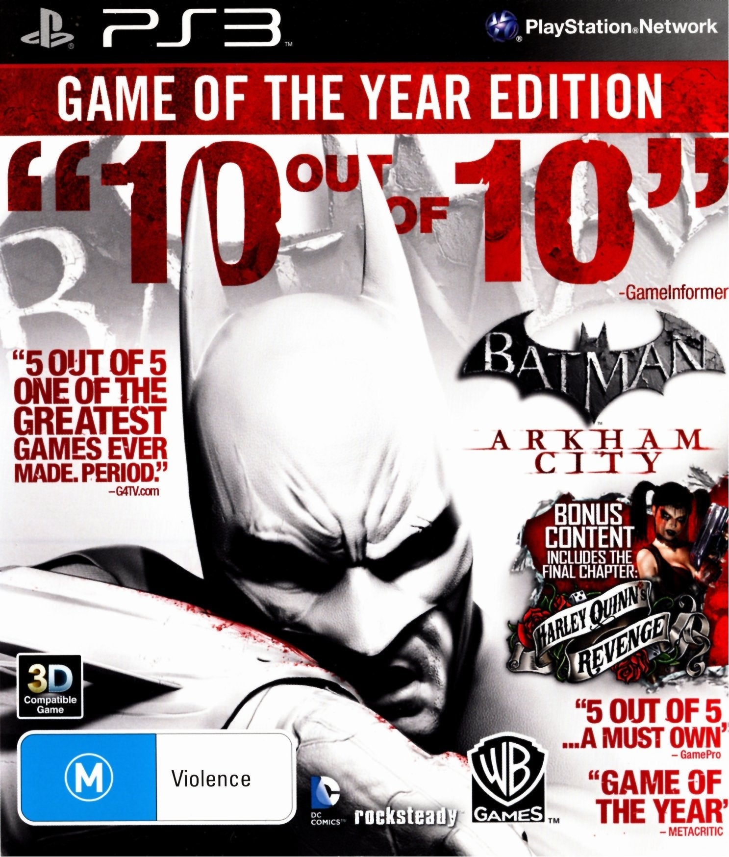 Batman: Arkham City Game of the Year Edition - PS3 Game (PAL) | Action-Adventure Video Game for Playstation 3 | Perfect for Superhero Fans & Action Game Lovers
