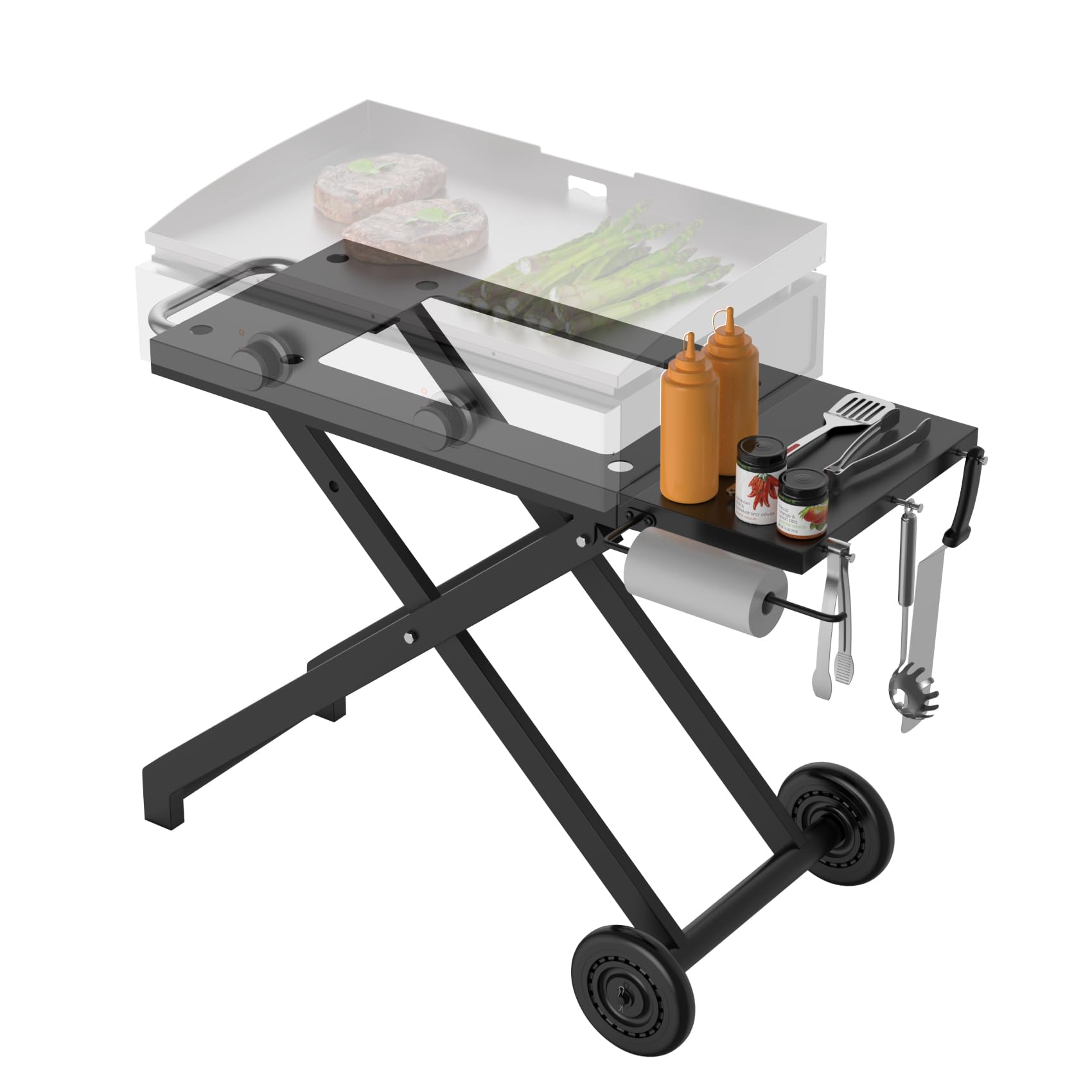 Portable Folding BBQ Table for Blackstone 22